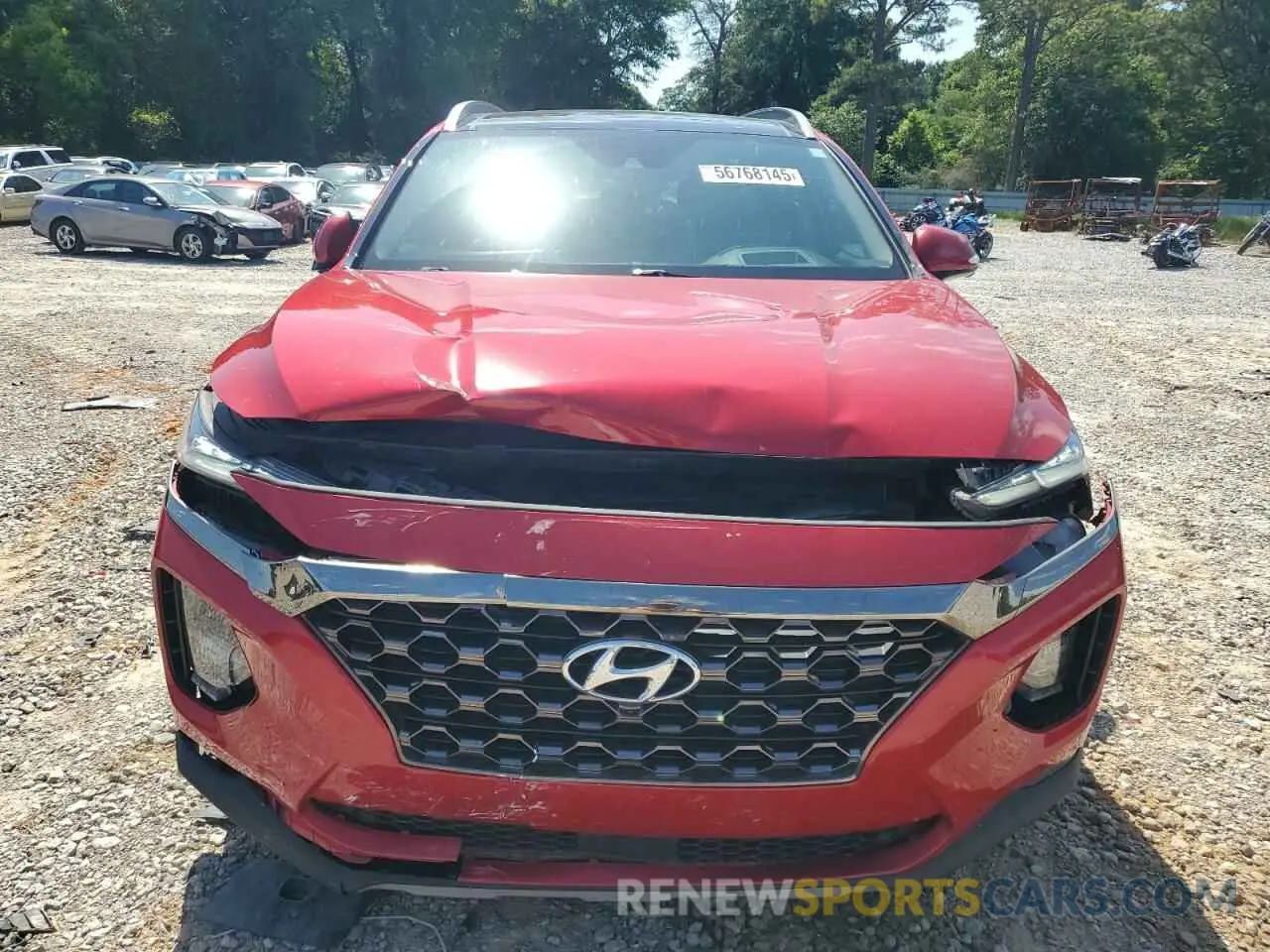 5 Photograph of a damaged car 5NMS53AD5LH225323 HYUNDAI SANTA FE 2020