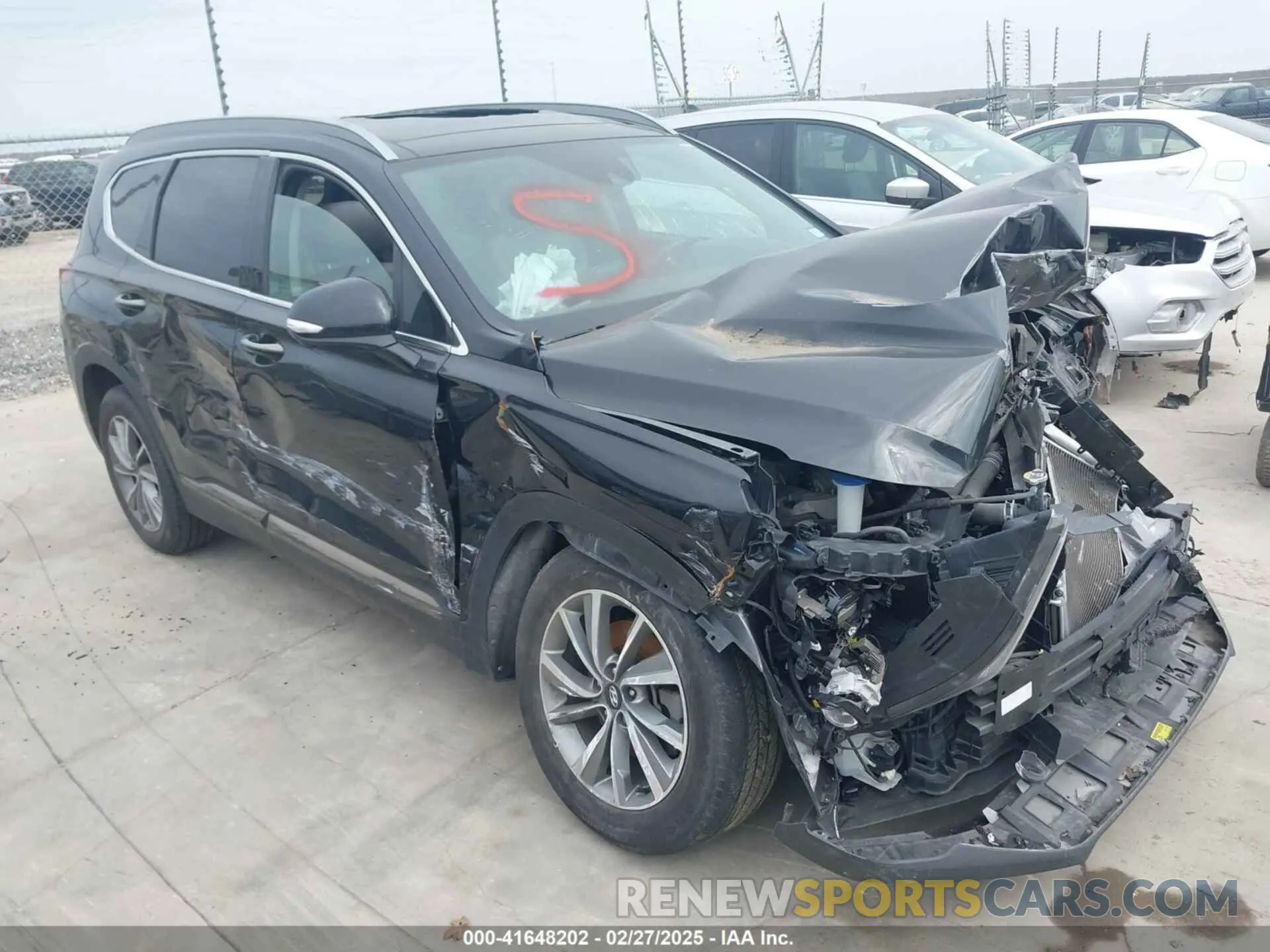 1 Photograph of a damaged car 5NMS53AD9LH180421 HYUNDAI SANTA FE 2020