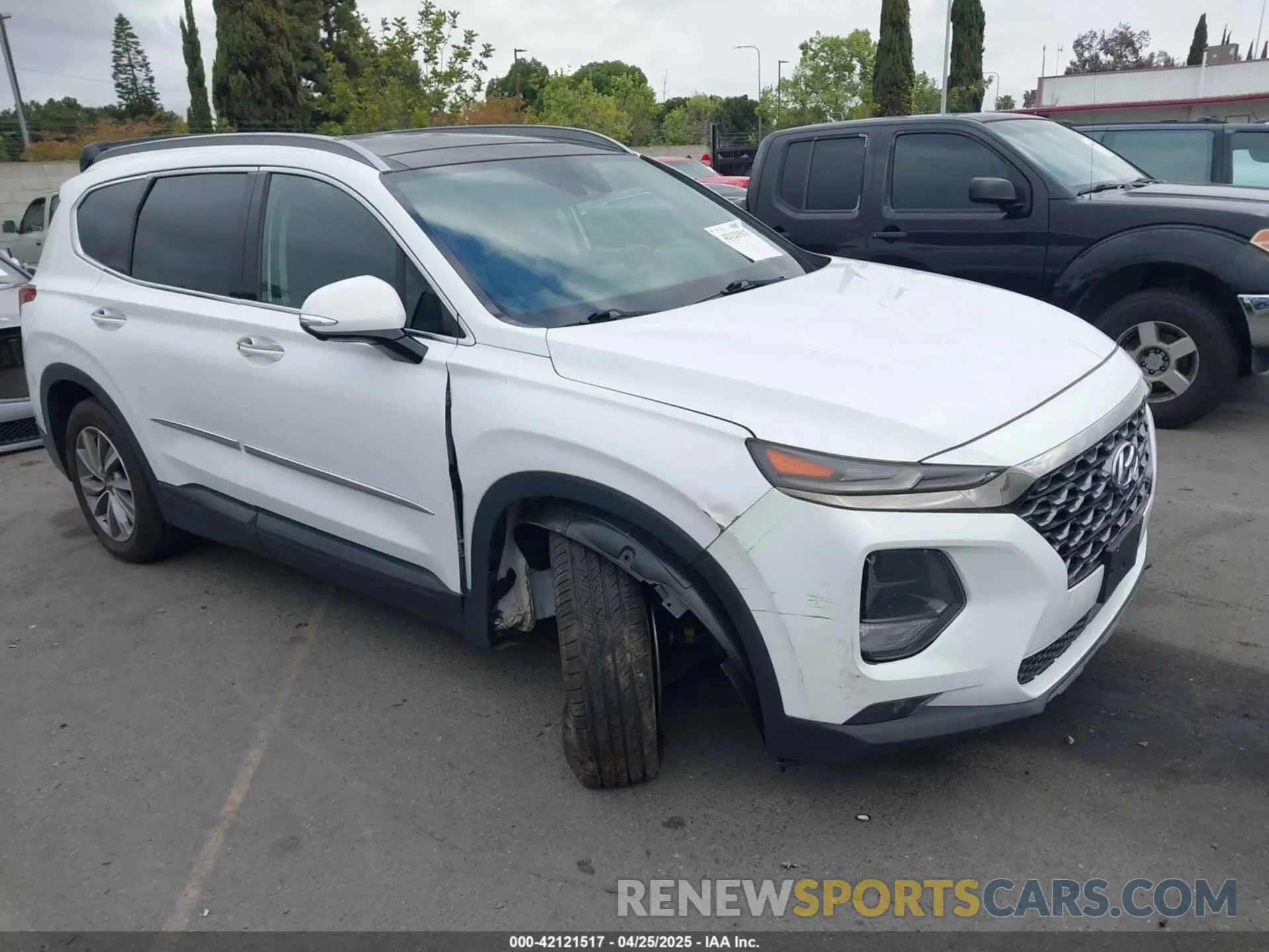 1 Photograph of a damaged car 5NMS53AD9LH216639 HYUNDAI SANTA FE 2020