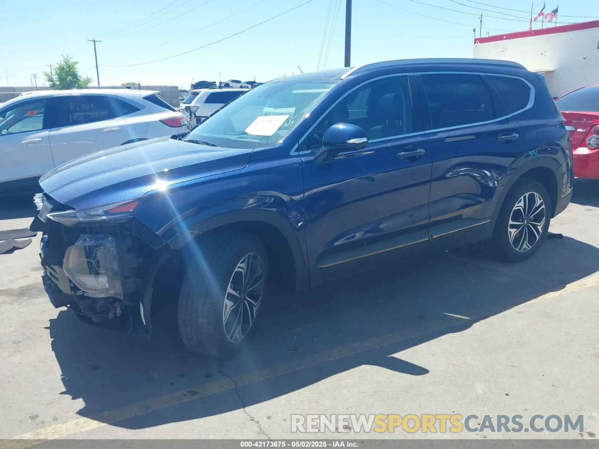 2 Photograph of a damaged car 5NMS5CAA1LH270457 HYUNDAI SANTA FE 2020