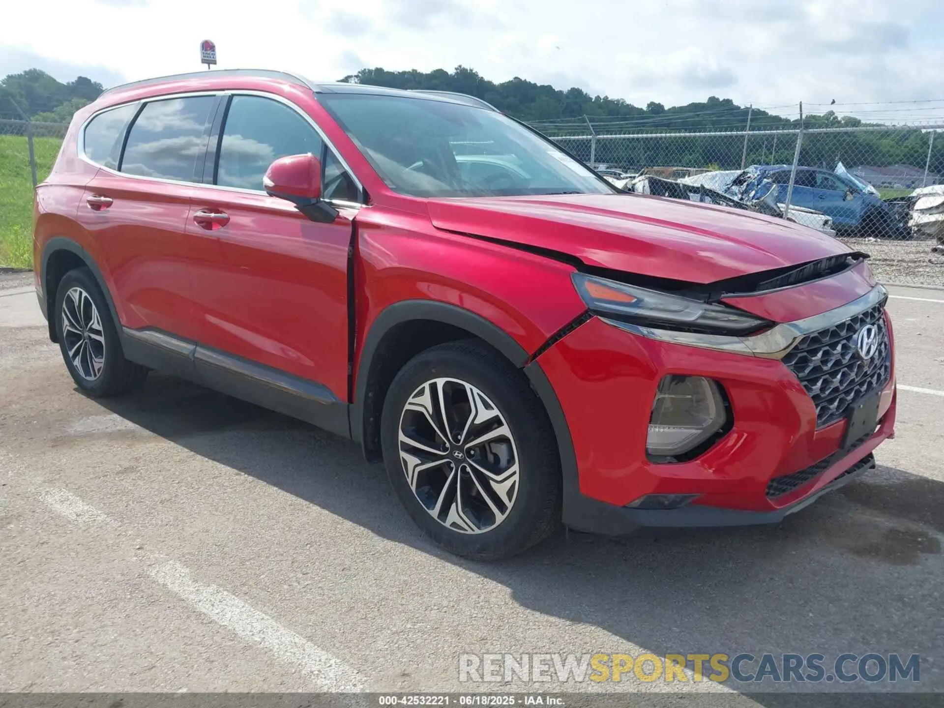 1 Photograph of a damaged car 5NMS5CAA1LH276131 HYUNDAI SANTA FE 2020