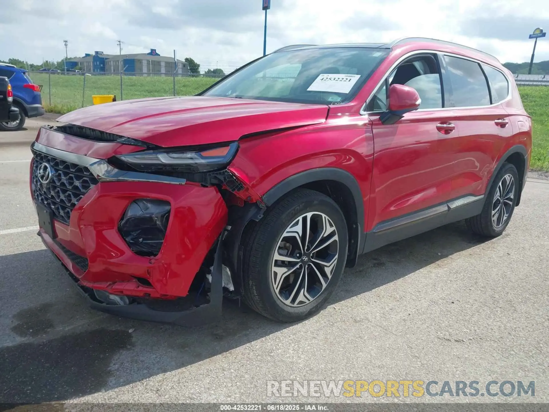 2 Photograph of a damaged car 5NMS5CAA1LH276131 HYUNDAI SANTA FE 2020