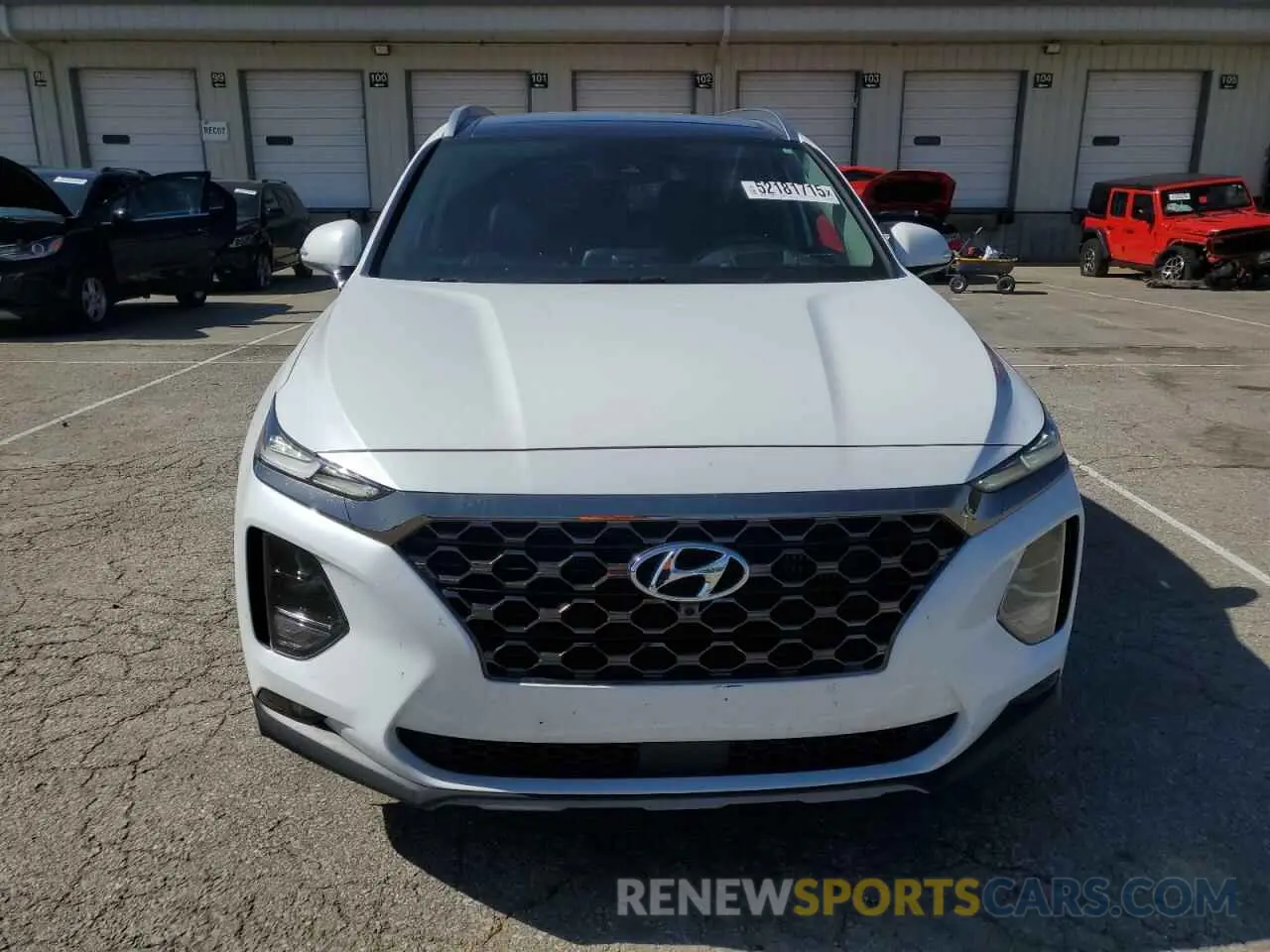 5 Photograph of a damaged car 5NMS5CAA2LH286523 HYUNDAI SANTA FE 2020
