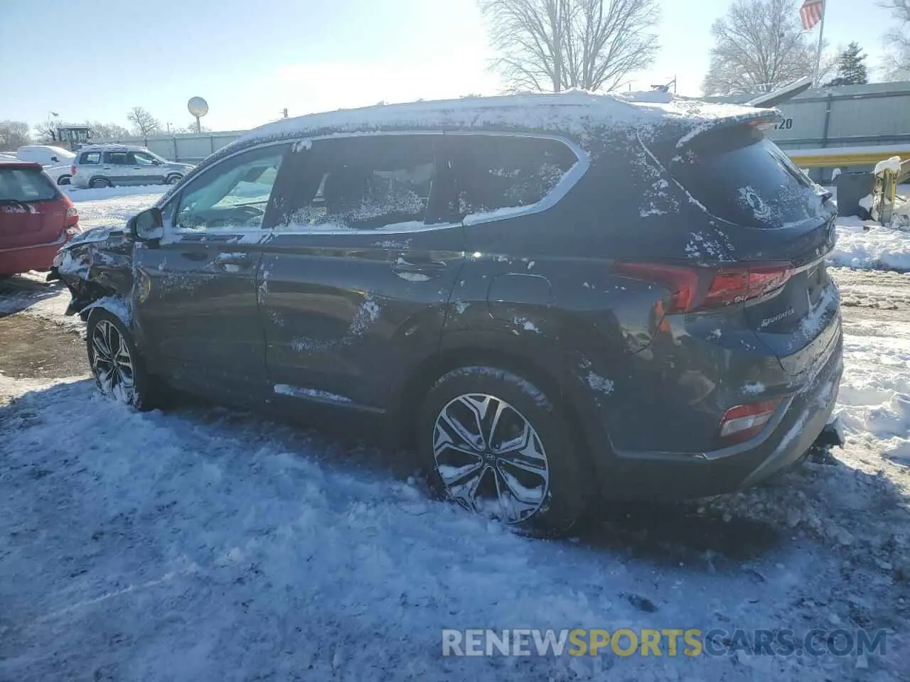 2 Photograph of a damaged car 5NMS5CAA4LH288807 HYUNDAI SANTA FE 2020