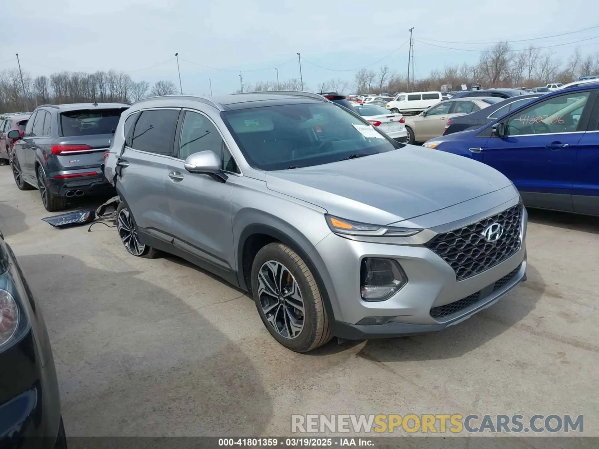 1 Photograph of a damaged car 5NMS5CAA8LH280600 HYUNDAI SANTA FE 2020