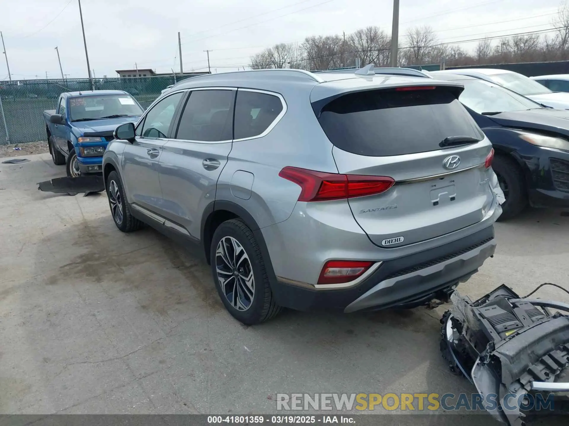 3 Photograph of a damaged car 5NMS5CAA8LH280600 HYUNDAI SANTA FE 2020