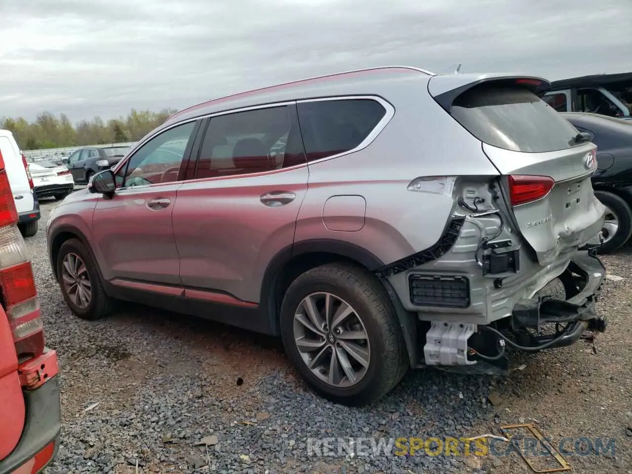 2 Photograph of a damaged car 5NMS5CAD2LH234089 HYUNDAI SANTA FE 2020