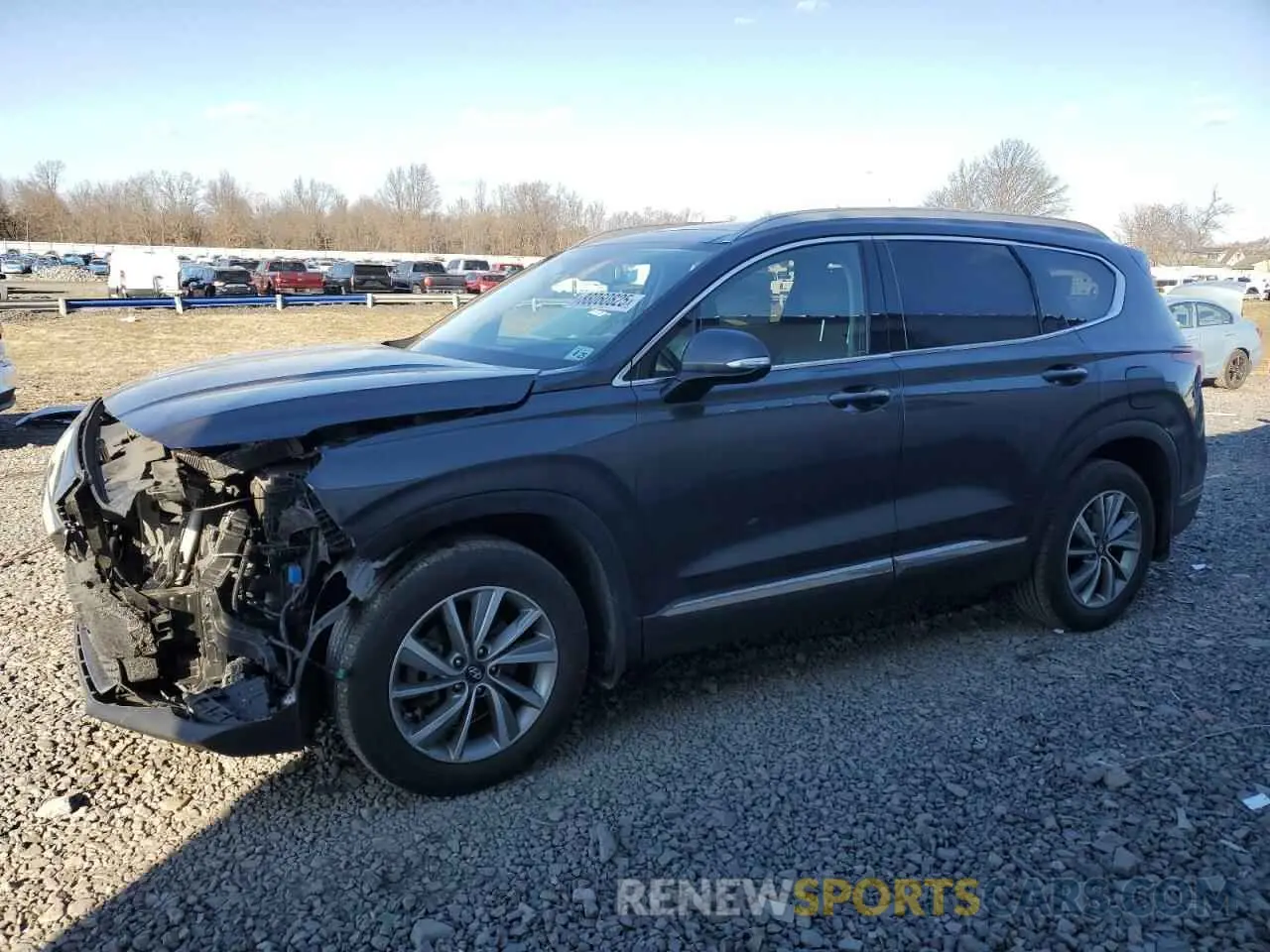 1 Photograph of a damaged car 5NMS5CAD4LH233428 HYUNDAI SANTA FE 2020