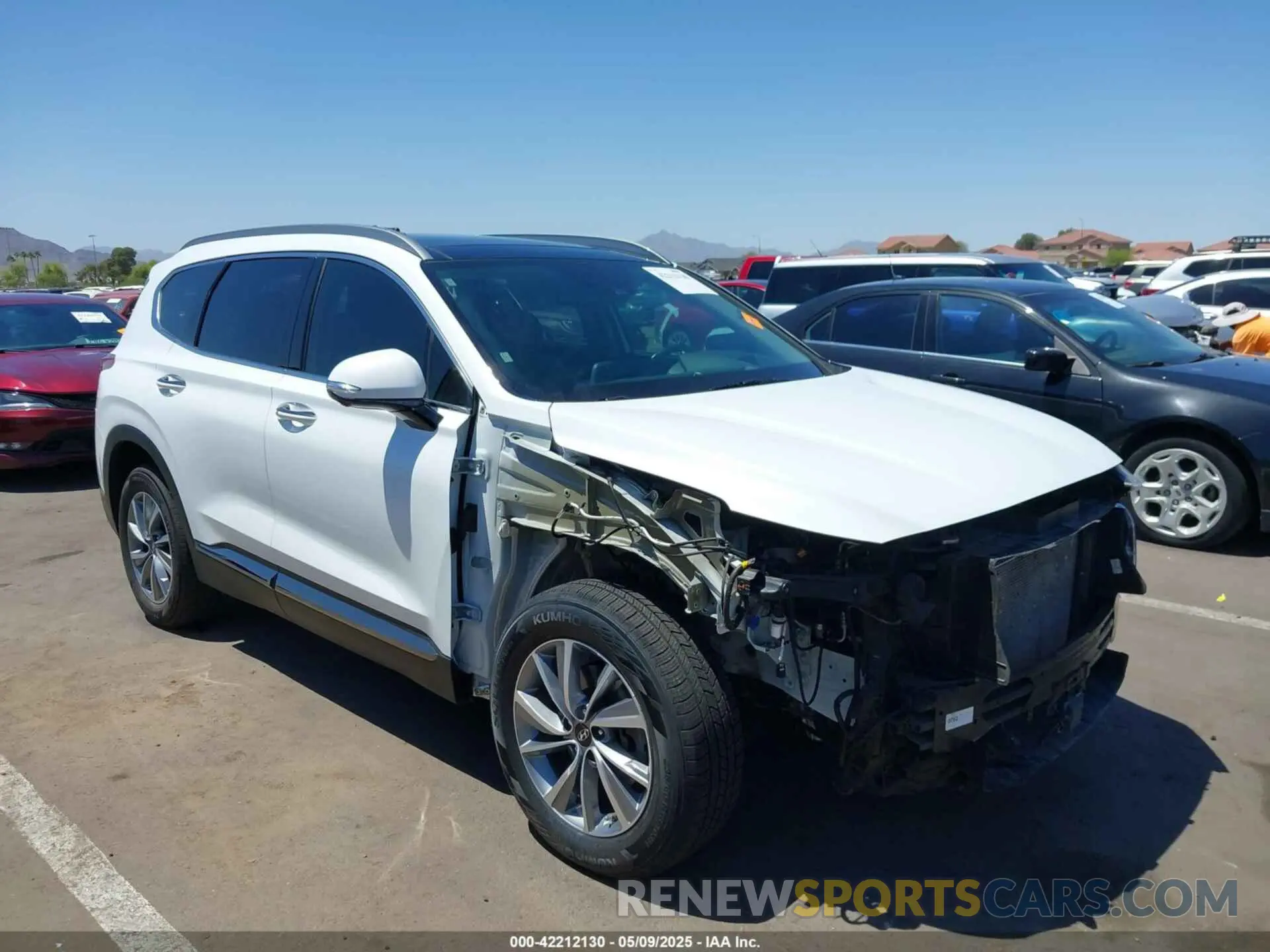 1 Photograph of a damaged car 5NMS5CAD8LH209374 HYUNDAI SANTA FE 2020