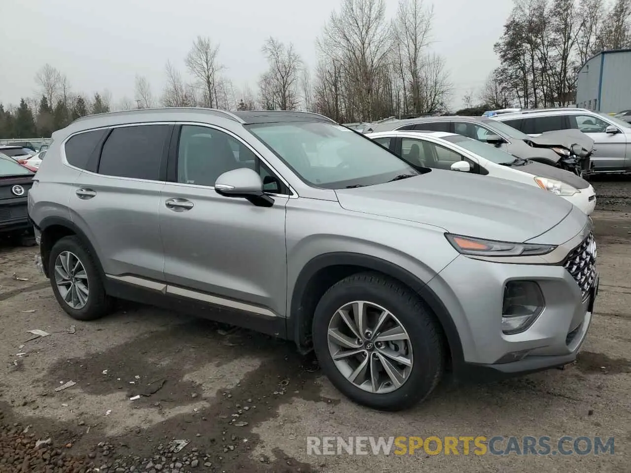 4 Photograph of a damaged car 5NMS5CADXLH187314 HYUNDAI SANTA FE 2020