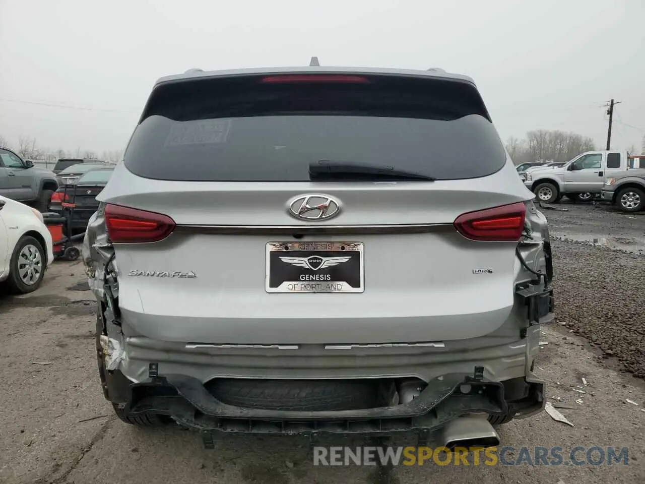 6 Photograph of a damaged car 5NMS5CADXLH187314 HYUNDAI SANTA FE 2020