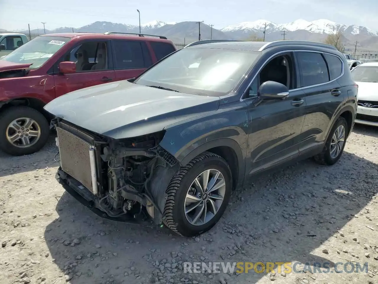 1 Photograph of a damaged car 5NMS5CADXLH208078 HYUNDAI SANTA FE 2020