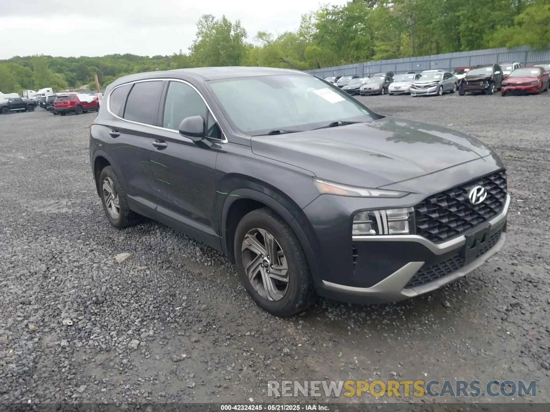 1 Photograph of a damaged car 5NMS14AJ2MH332810 HYUNDAI SANTA FE 2021