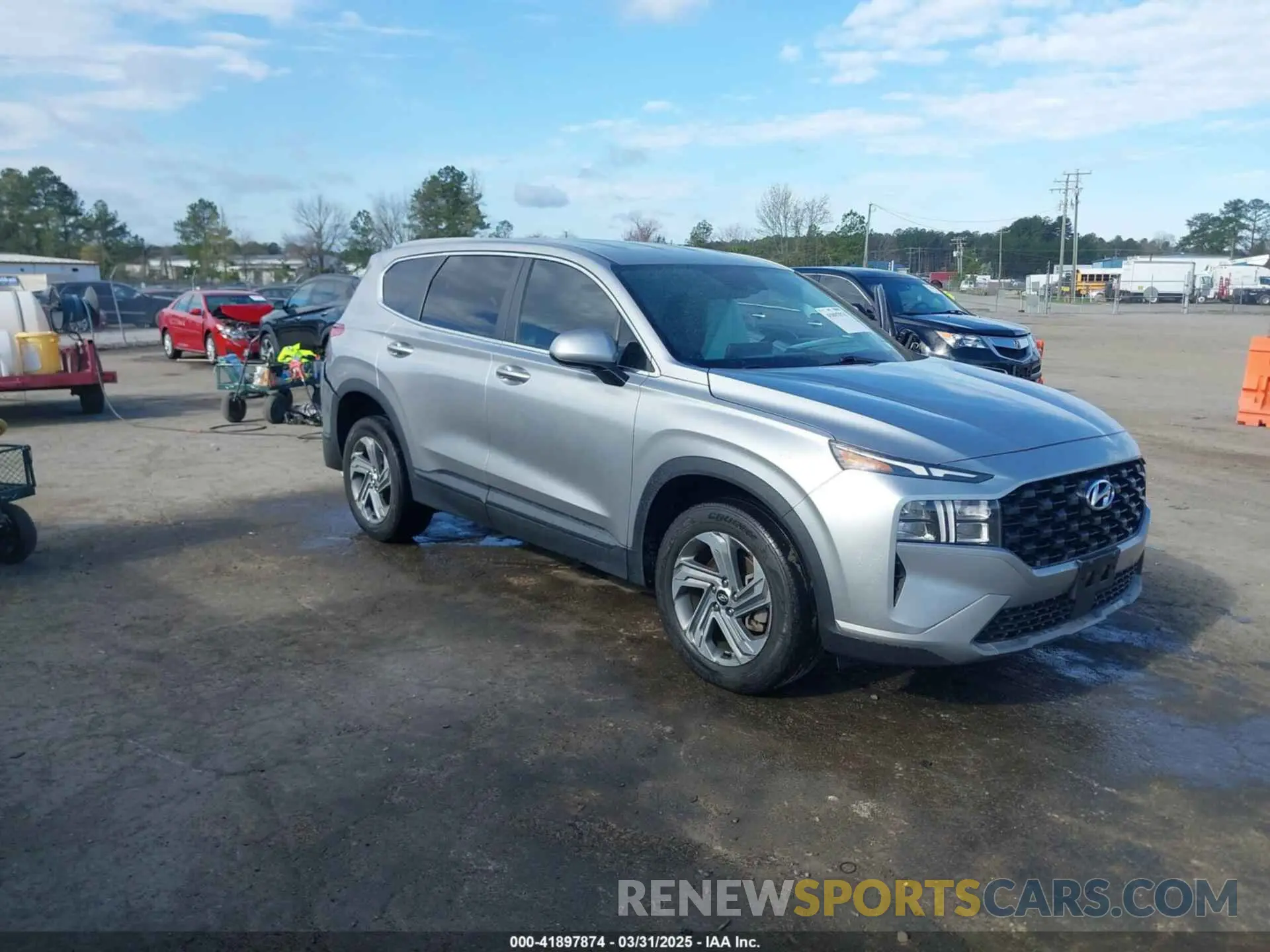 1 Photograph of a damaged car 5NMS14AJ4MH309691 HYUNDAI SANTA FE 2021