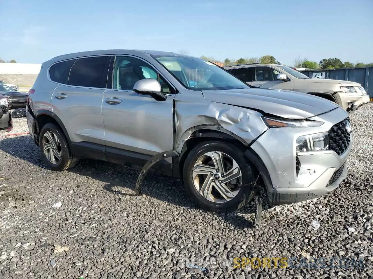 4 Photograph of a damaged car 5NMS14AJ5MH340934 HYUNDAI SANTA FE 2021