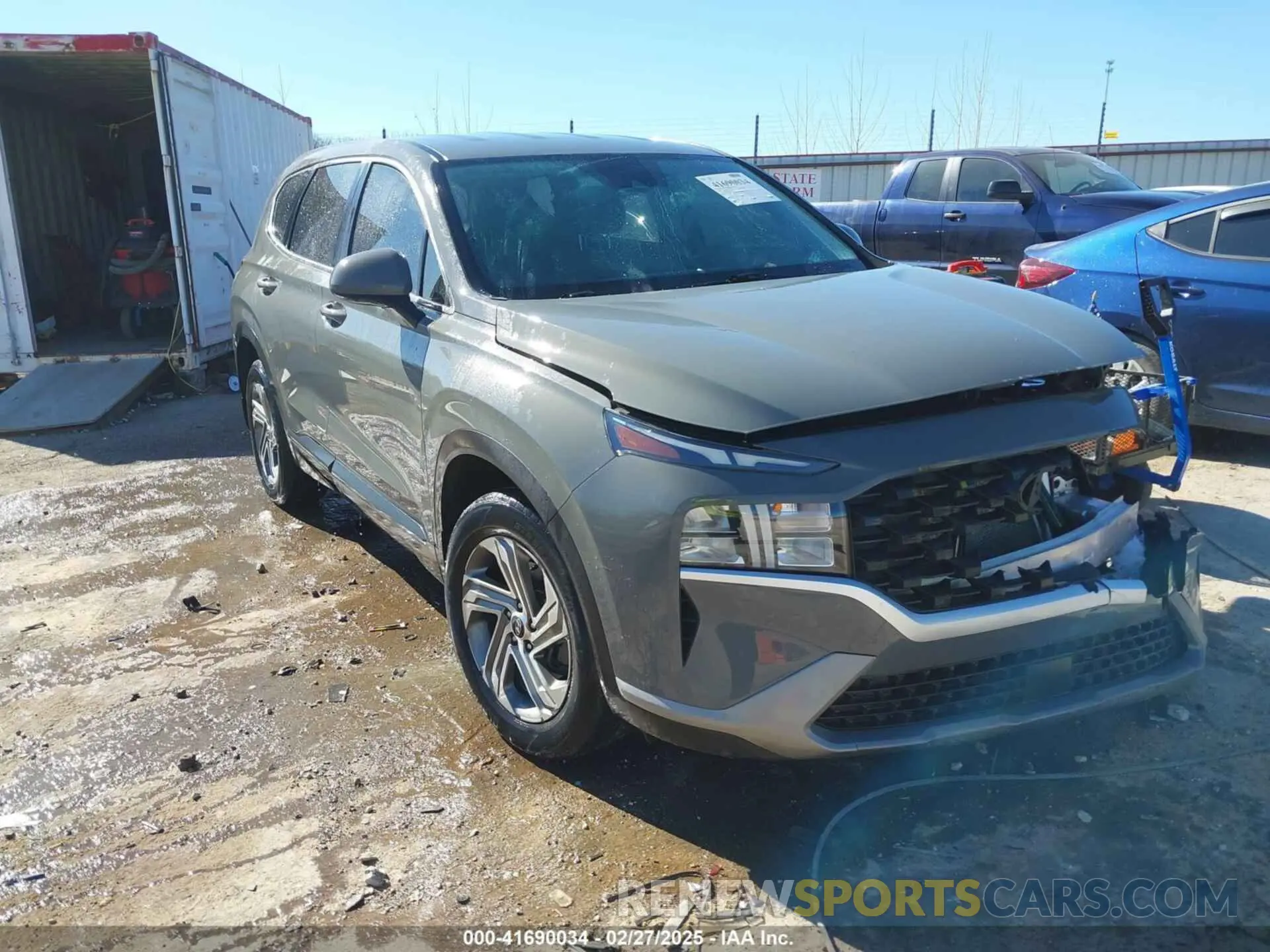 1 Photograph of a damaged car 5NMS14AJ6MH346371 HYUNDAI SANTA FE 2021