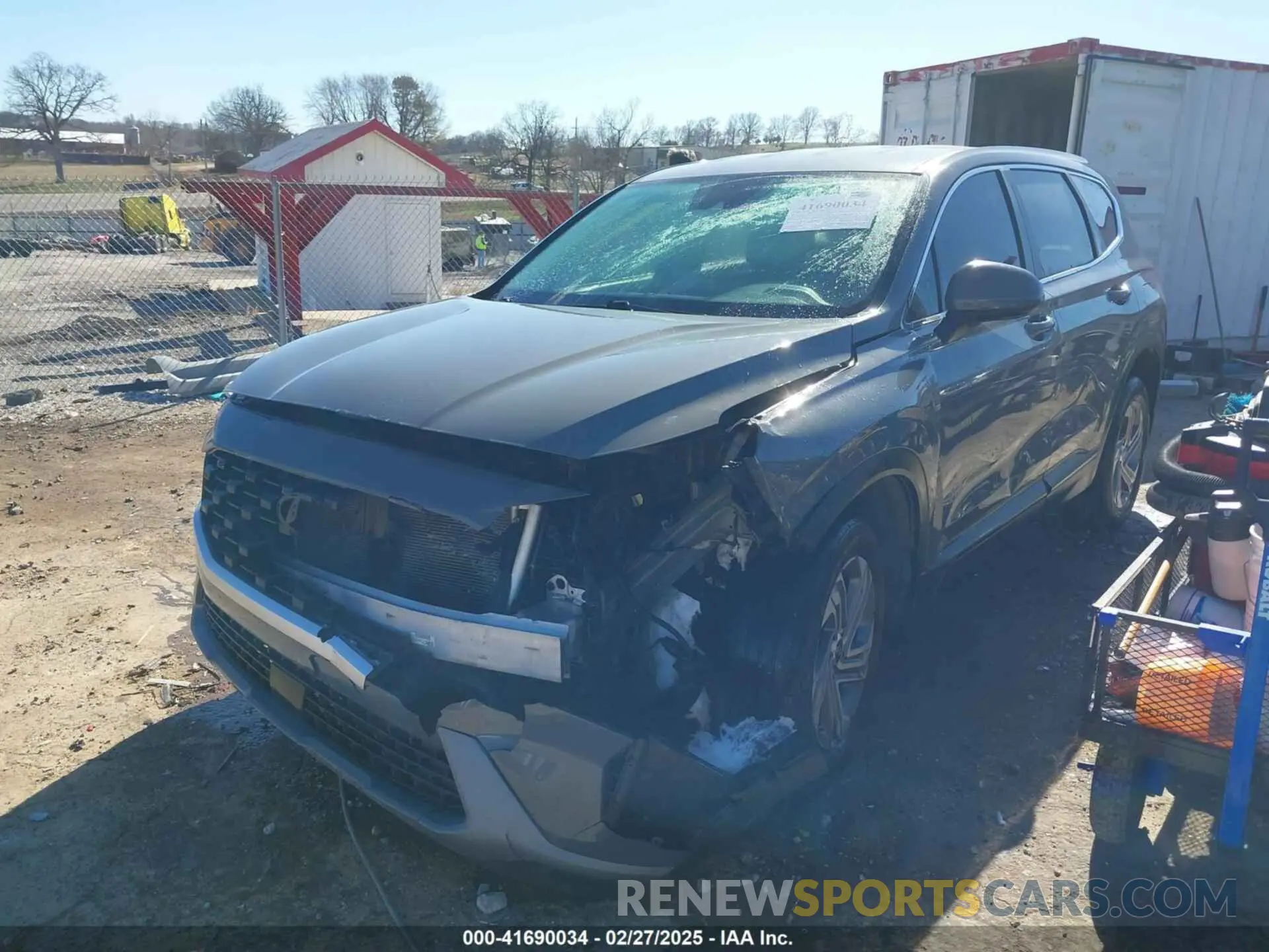 2 Photograph of a damaged car 5NMS14AJ6MH346371 HYUNDAI SANTA FE 2021