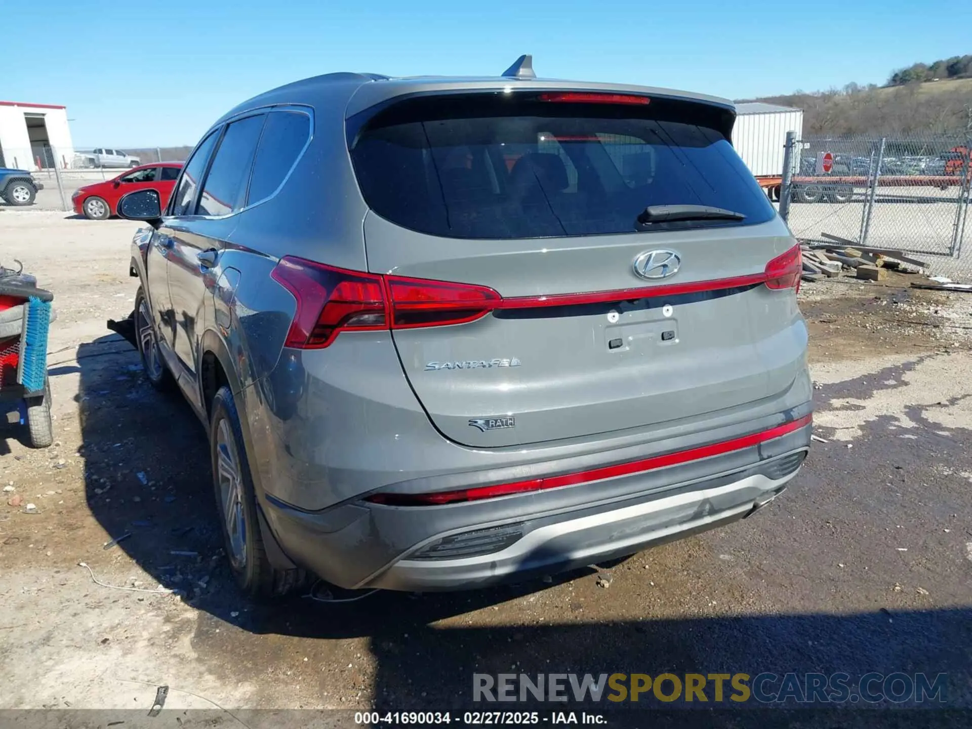 3 Photograph of a damaged car 5NMS14AJ6MH346371 HYUNDAI SANTA FE 2021