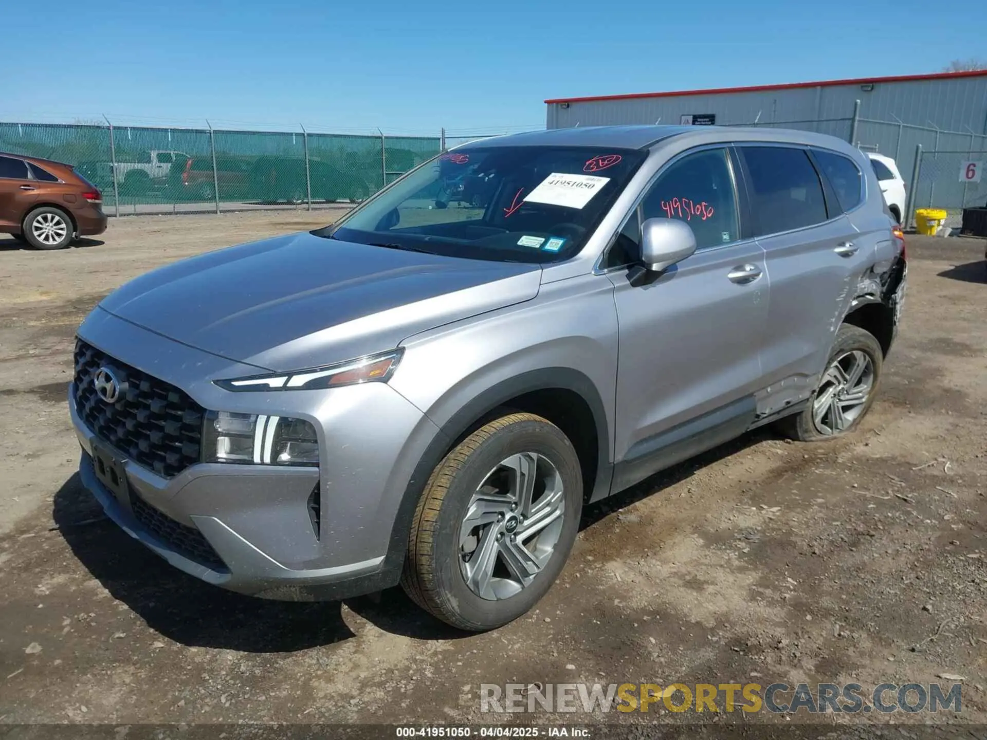 2 Photograph of a damaged car 5NMS1DAJ5MH320635 HYUNDAI SANTA FE 2021