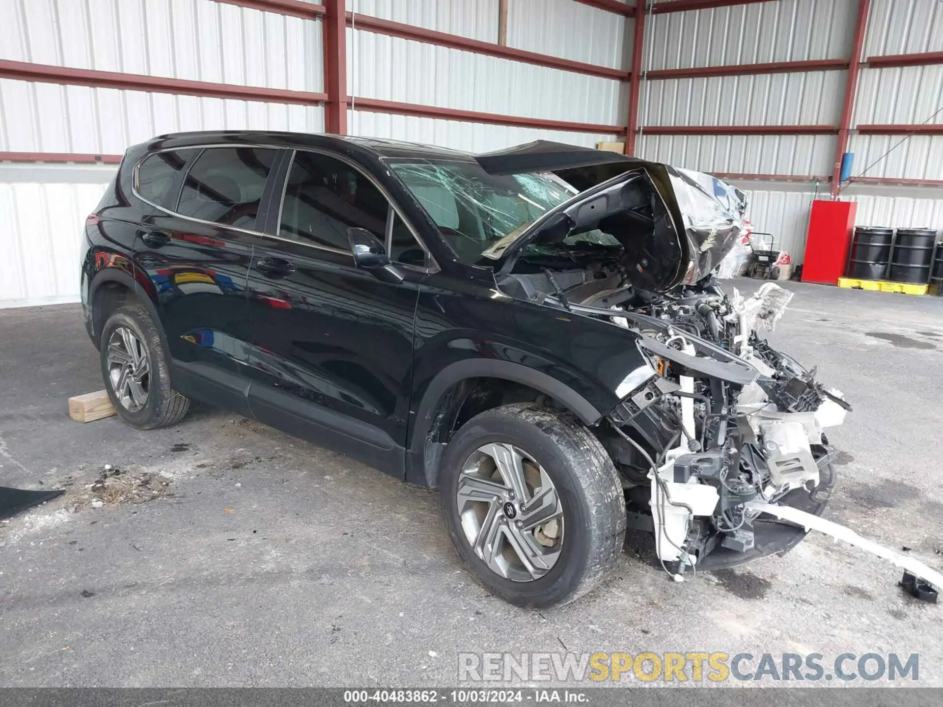 1 Photograph of a damaged car 5NMS1DAJ7MH311791 HYUNDAI SANTA FE 2021