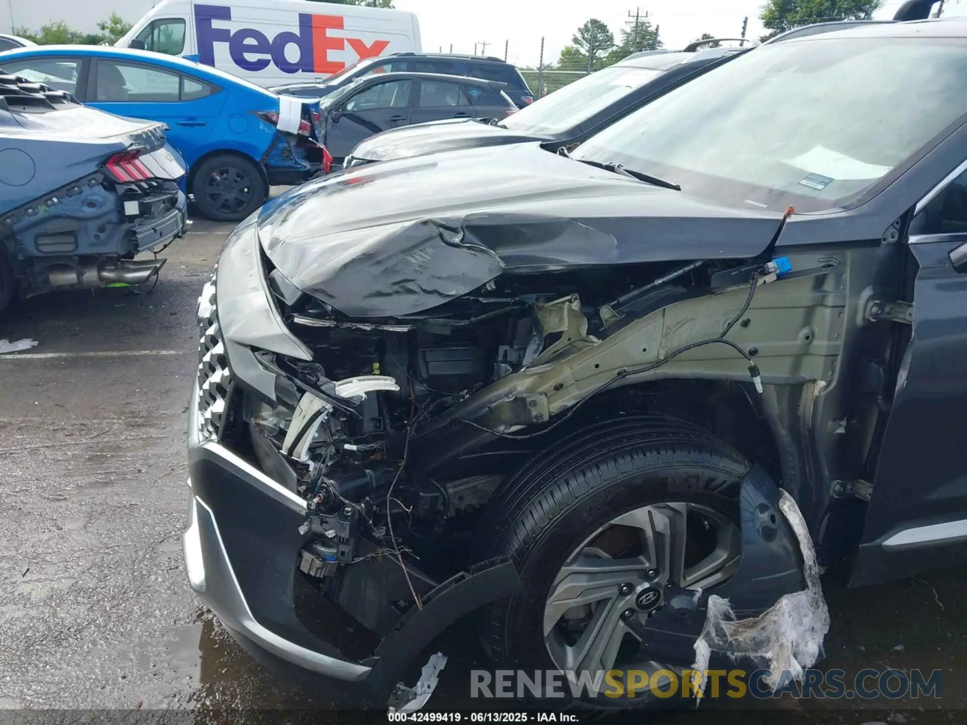 6 Photograph of a damaged car 5NMS24AJ1MH311301 HYUNDAI SANTA FE 2021