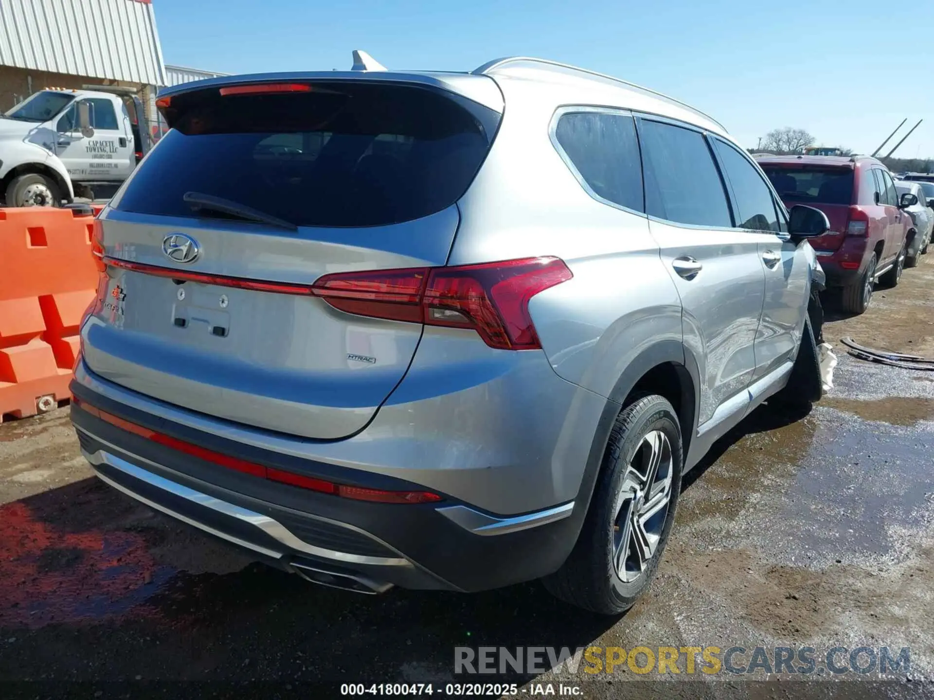 4 Photograph of a damaged car 5NMS24AJ1MH356058 HYUNDAI SANTA FE 2021