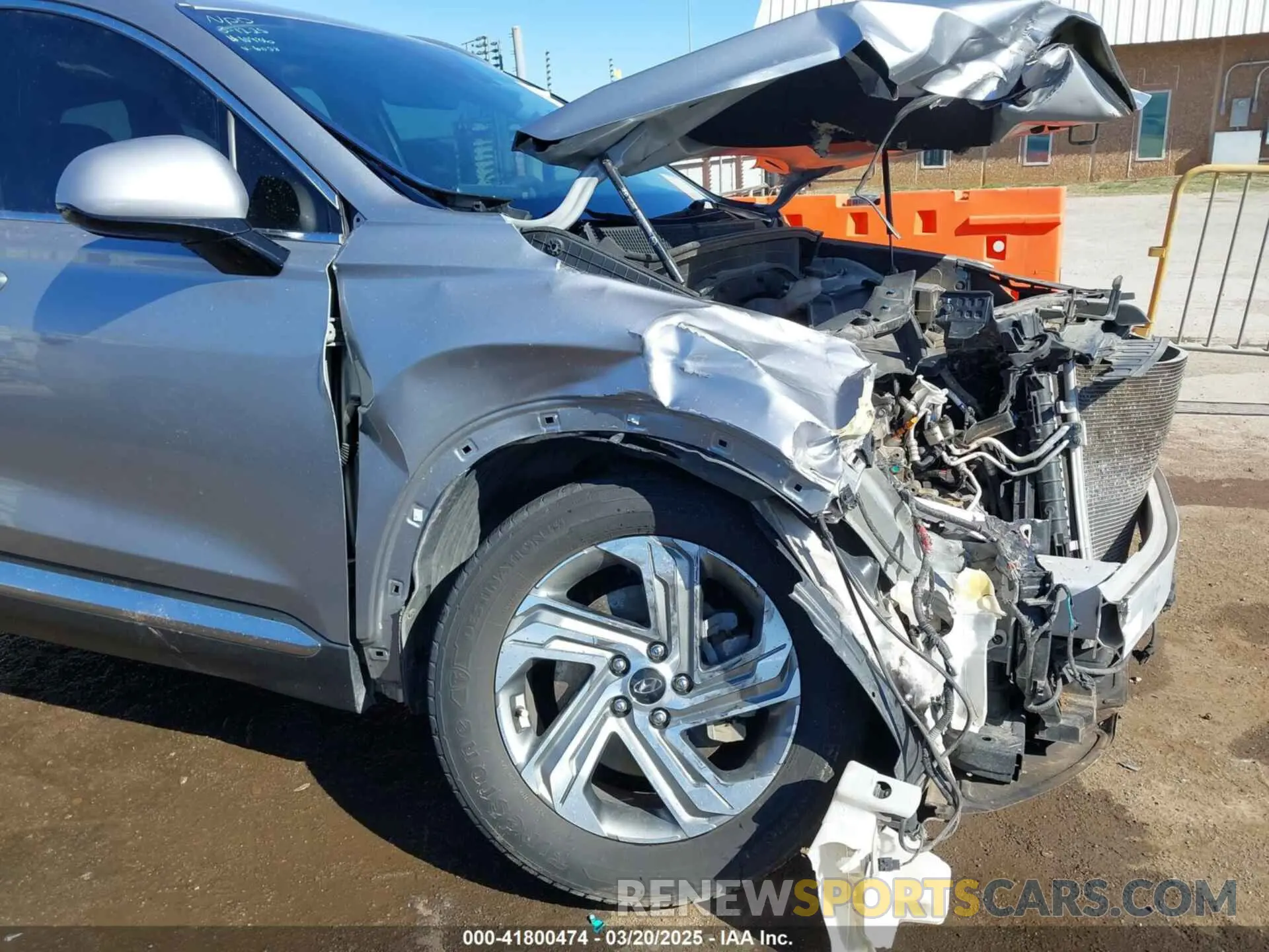 6 Photograph of a damaged car 5NMS24AJ1MH356058 HYUNDAI SANTA FE 2021