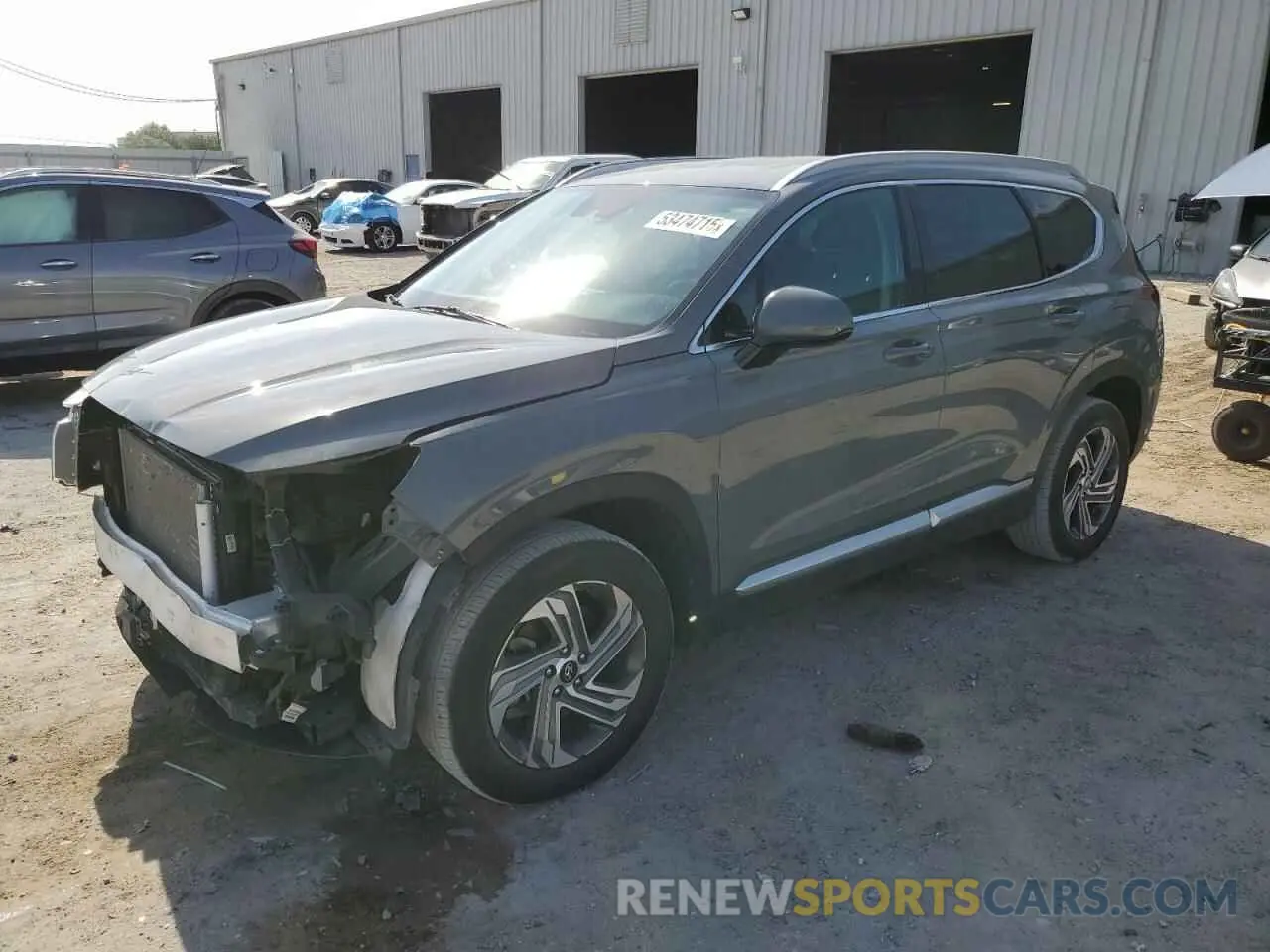 1 Photograph of a damaged car 5NMS24AJ3MH350424 HYUNDAI SANTA FE 2021