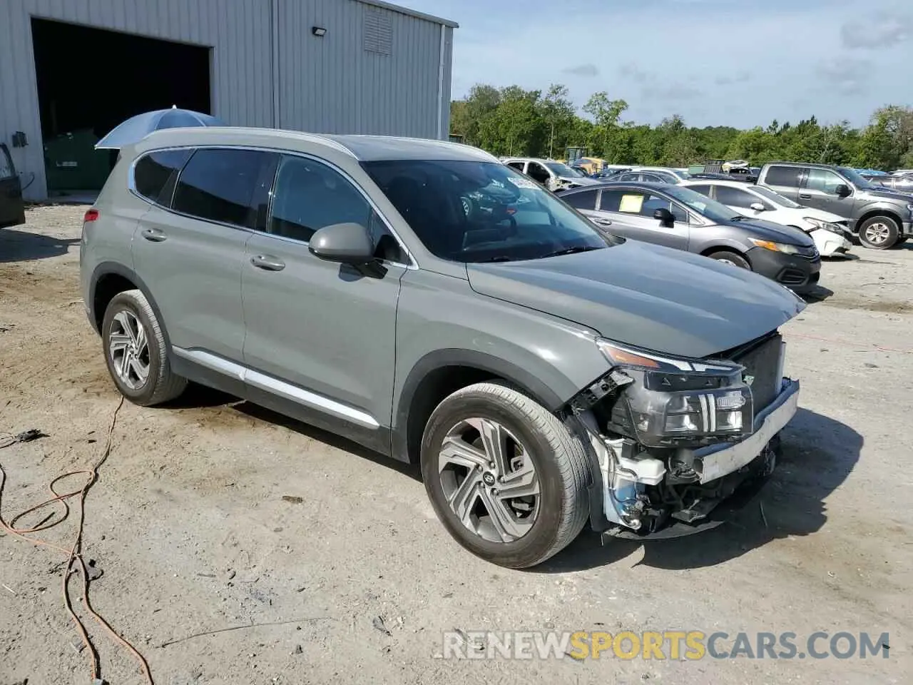 4 Photograph of a damaged car 5NMS24AJ3MH350424 HYUNDAI SANTA FE 2021