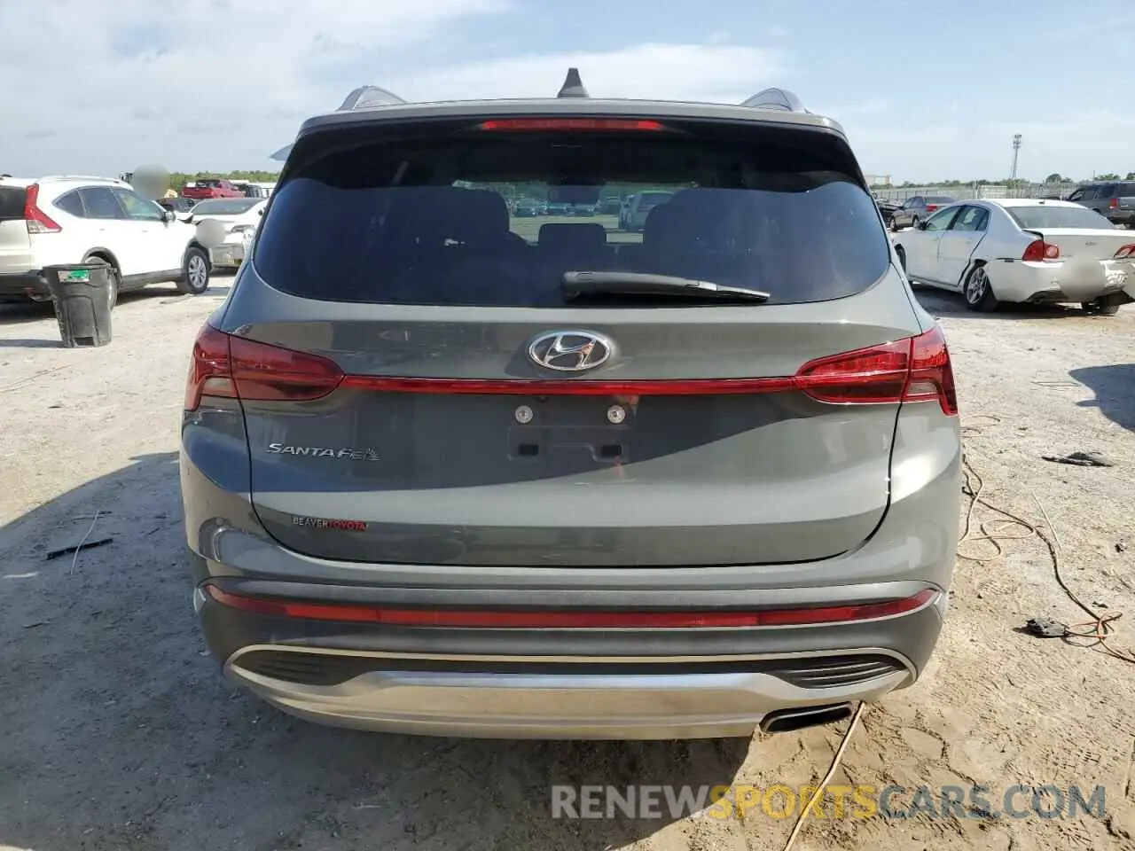 6 Photograph of a damaged car 5NMS24AJ3MH350424 HYUNDAI SANTA FE 2021