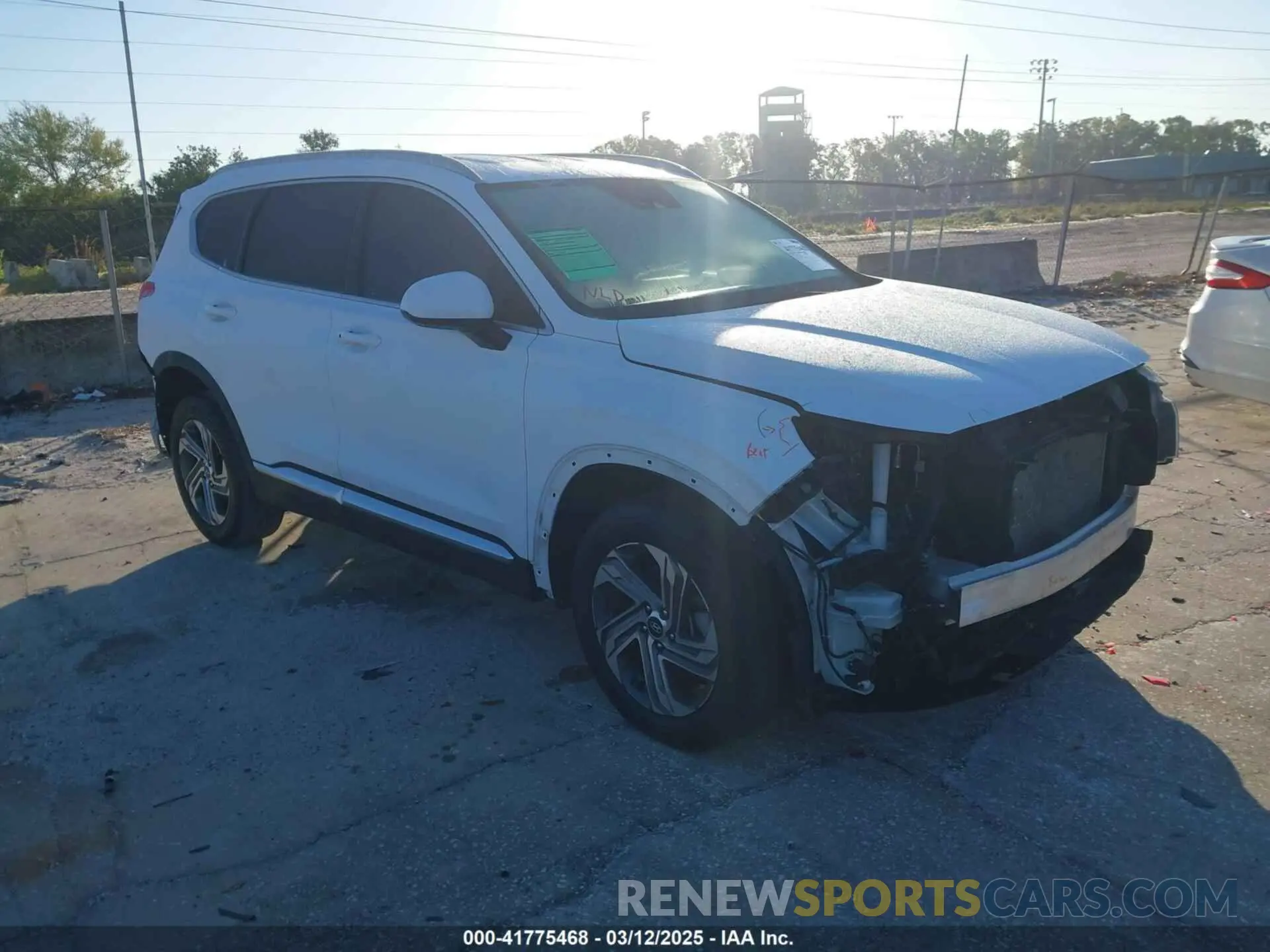 1 Photograph of a damaged car 5NMS24AJ4MH320459 HYUNDAI SANTA FE 2021
