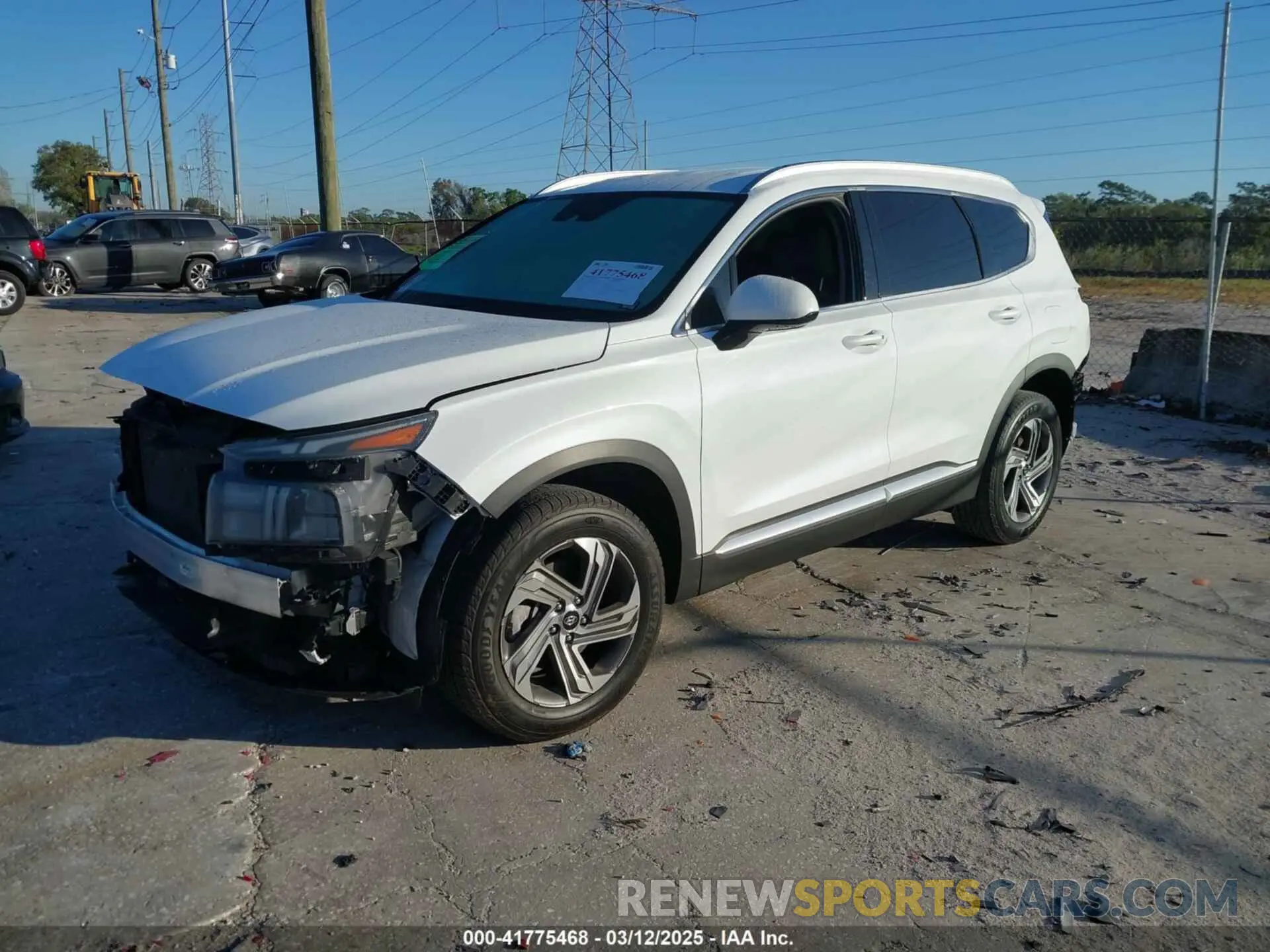2 Photograph of a damaged car 5NMS24AJ4MH320459 HYUNDAI SANTA FE 2021