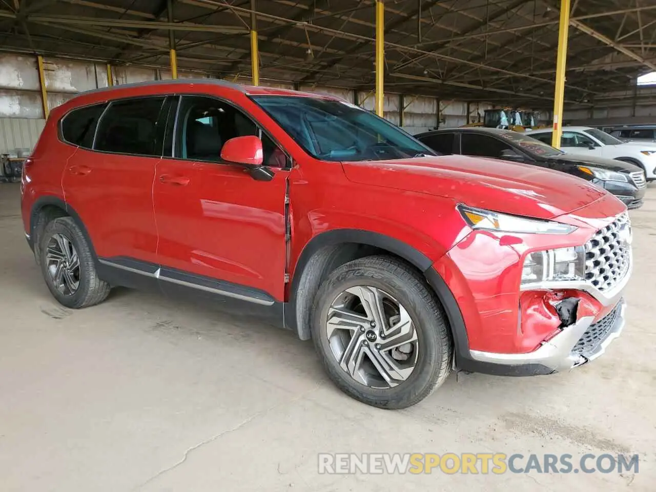 4 Photograph of a damaged car 5NMS24AJ4MH350030 HYUNDAI SANTA FE 2021