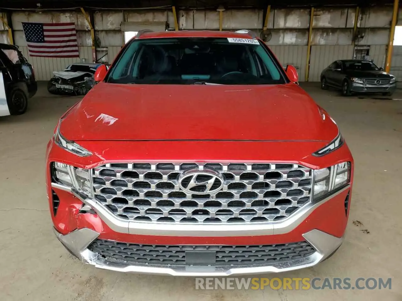 5 Photograph of a damaged car 5NMS24AJ4MH350030 HYUNDAI SANTA FE 2021