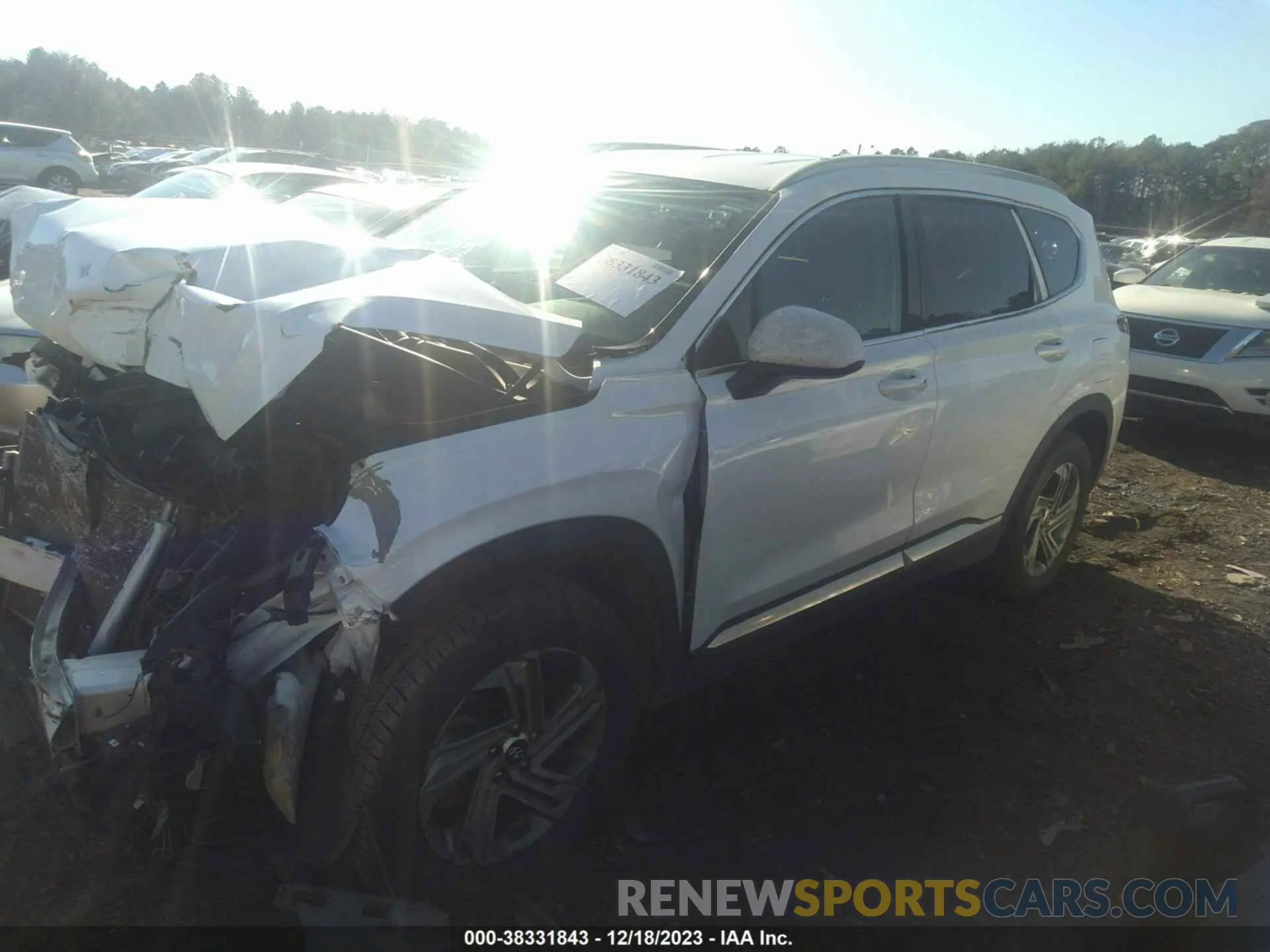 2 Photograph of a damaged car 5NMS24AJ5MH340722 HYUNDAI SANTA FE 2021