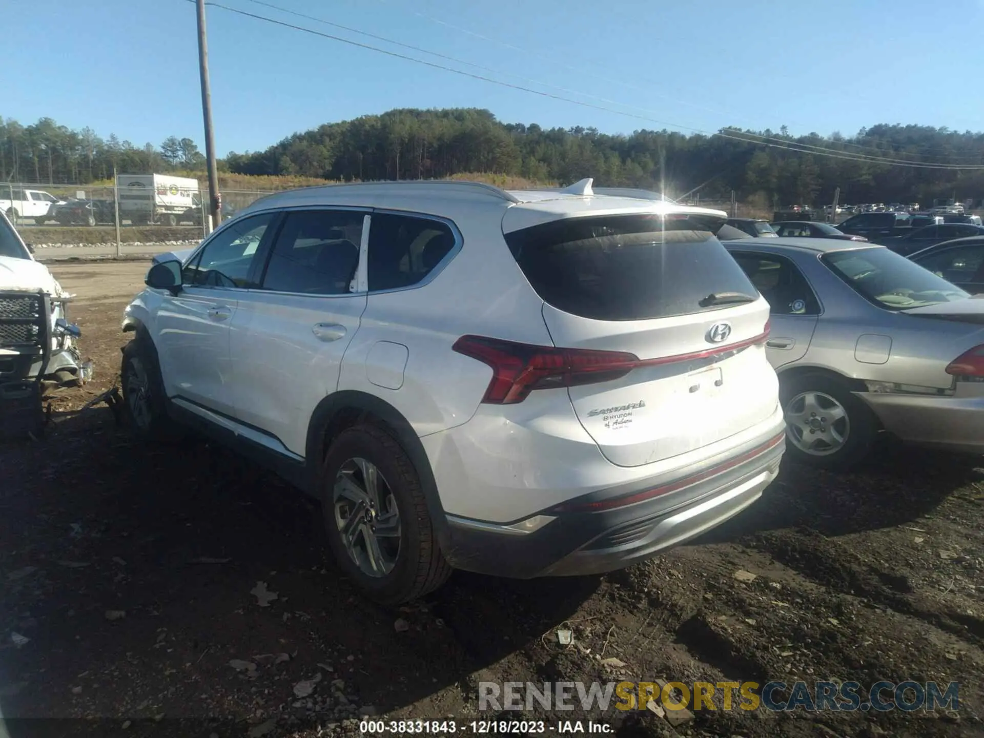 3 Photograph of a damaged car 5NMS24AJ5MH340722 HYUNDAI SANTA FE 2021