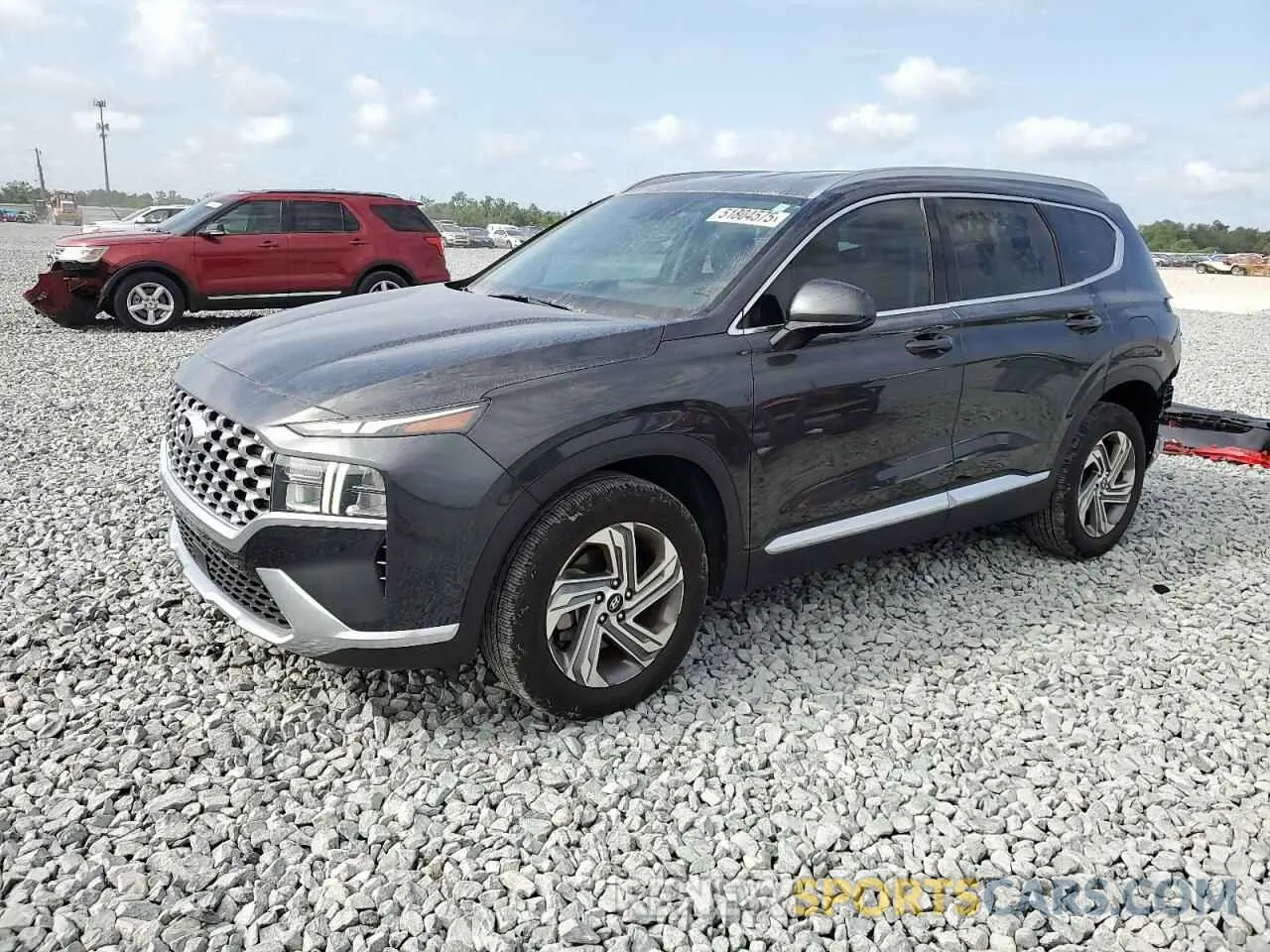 1 Photograph of a damaged car 5NMS24AJ7MH322044 HYUNDAI SANTA FE 2021
