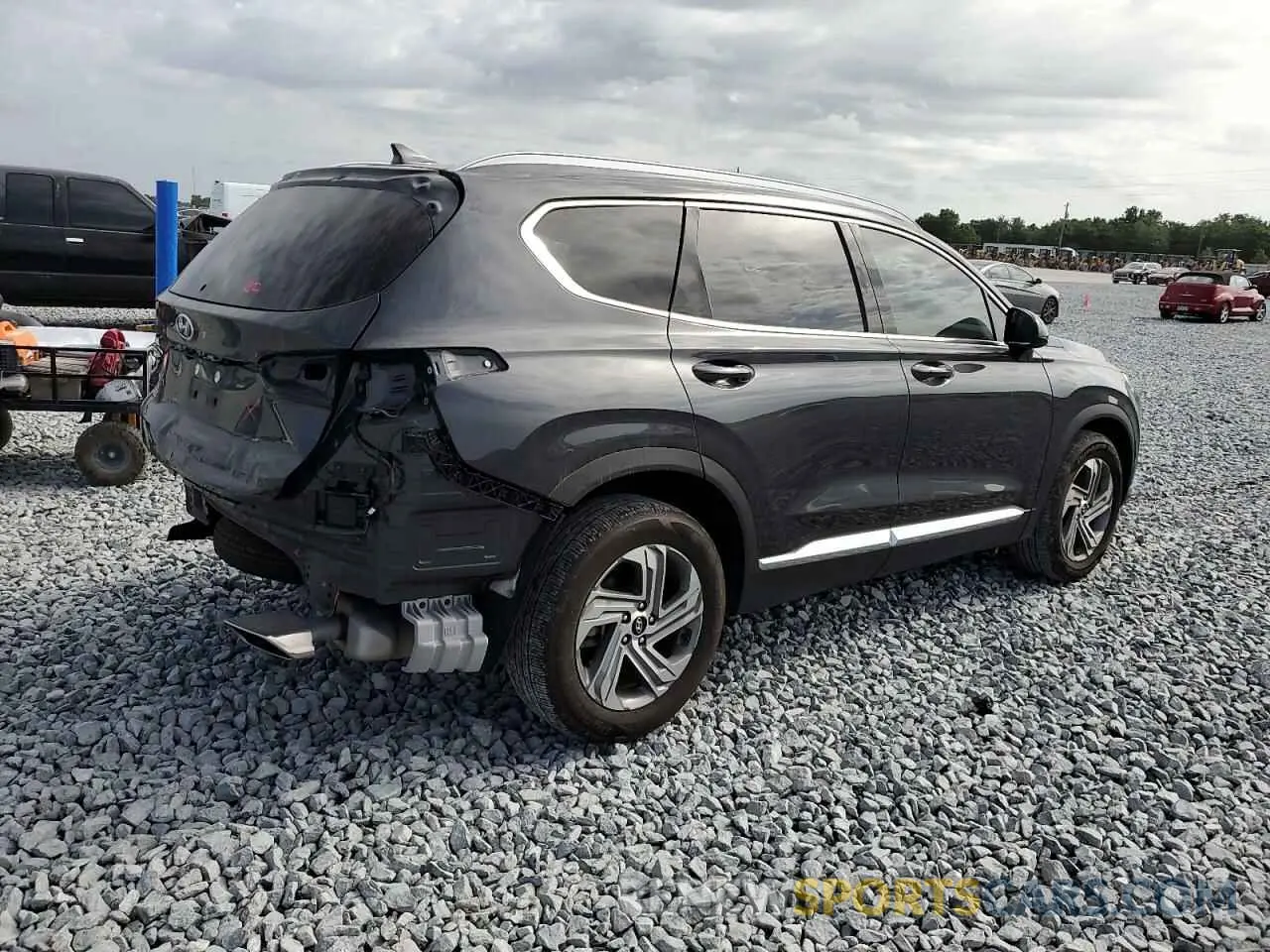 3 Photograph of a damaged car 5NMS24AJ7MH322044 HYUNDAI SANTA FE 2021