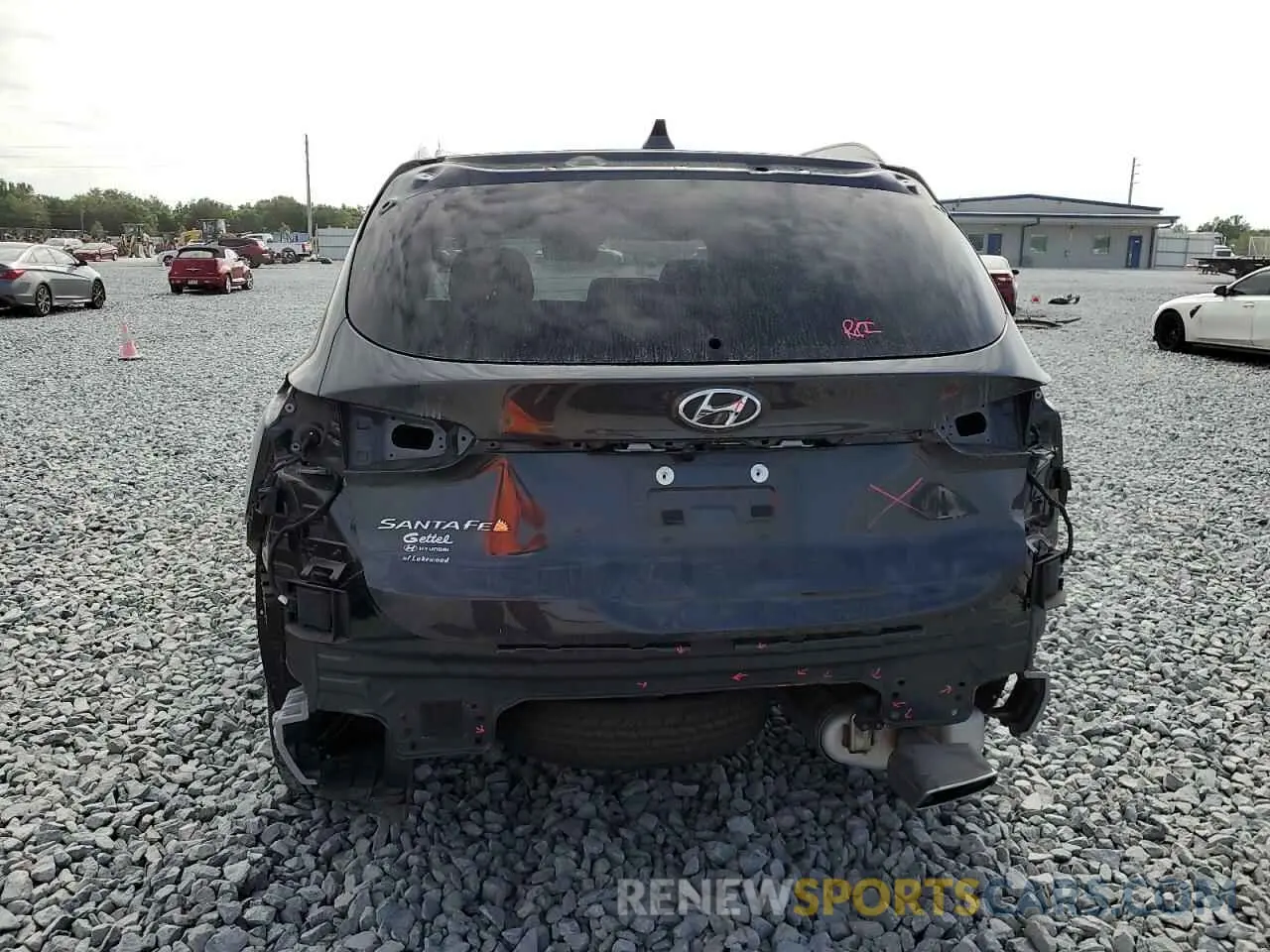 6 Photograph of a damaged car 5NMS24AJ7MH322044 HYUNDAI SANTA FE 2021