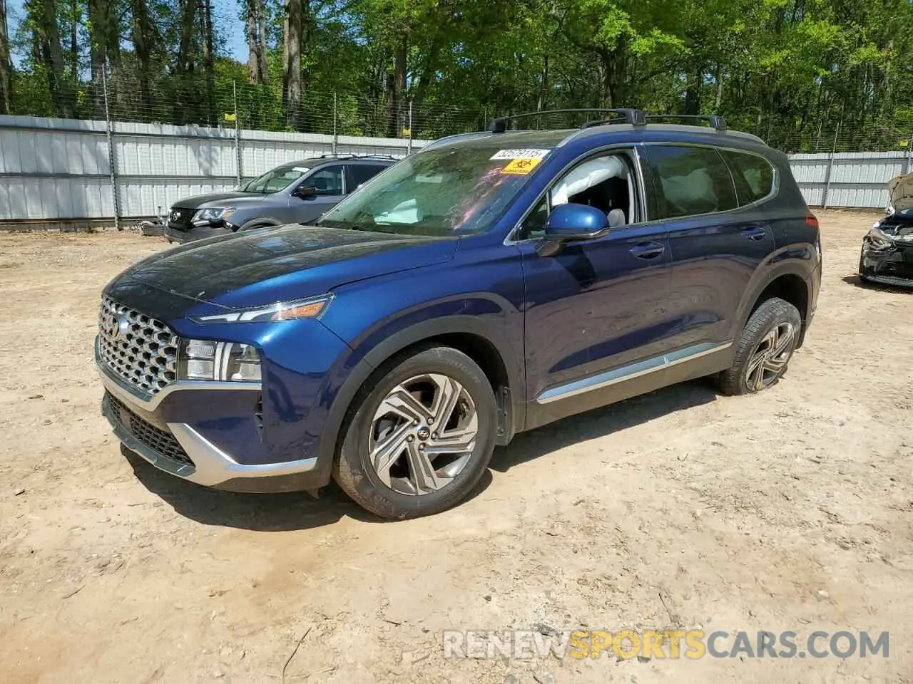 1 Photograph of a damaged car 5NMS24AJ7MH365072 HYUNDAI SANTA FE 2021