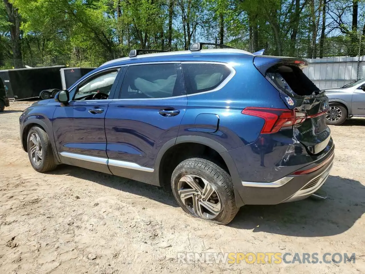 2 Photograph of a damaged car 5NMS24AJ7MH365072 HYUNDAI SANTA FE 2021