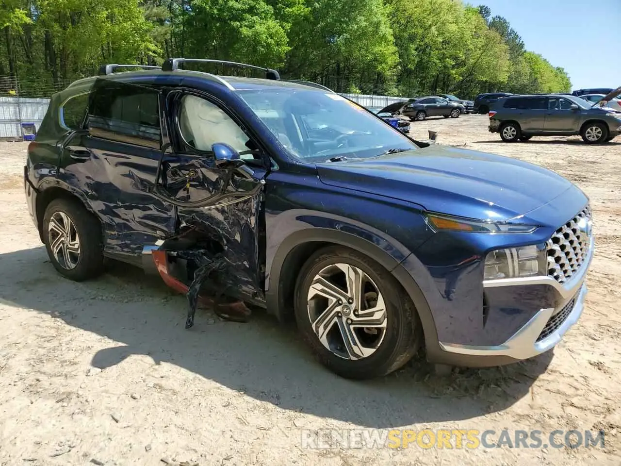 4 Photograph of a damaged car 5NMS24AJ7MH365072 HYUNDAI SANTA FE 2021