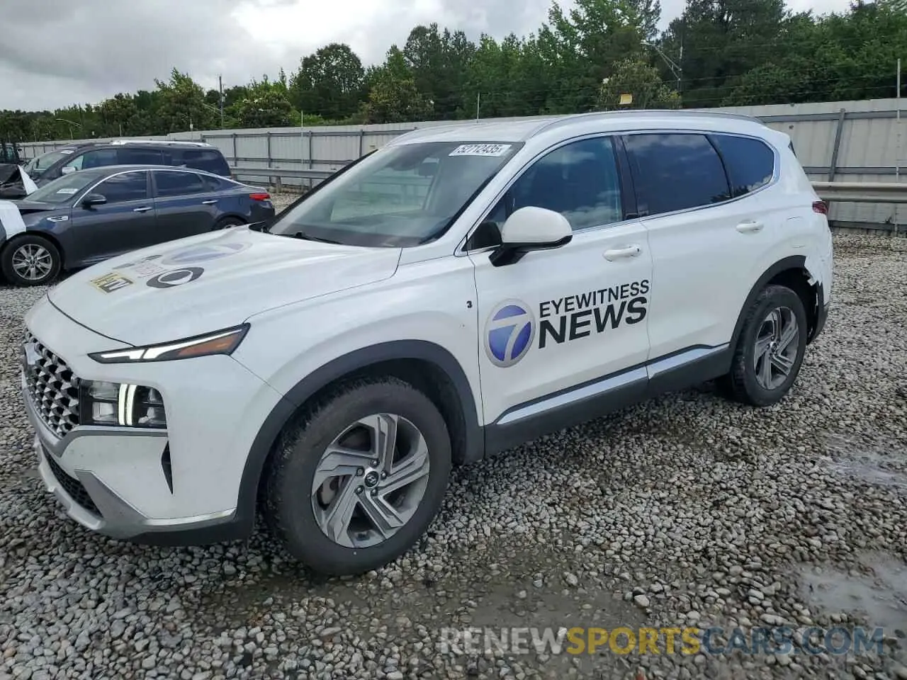 1 Photograph of a damaged car 5NMS24AJ8MH320075 HYUNDAI SANTA FE 2021