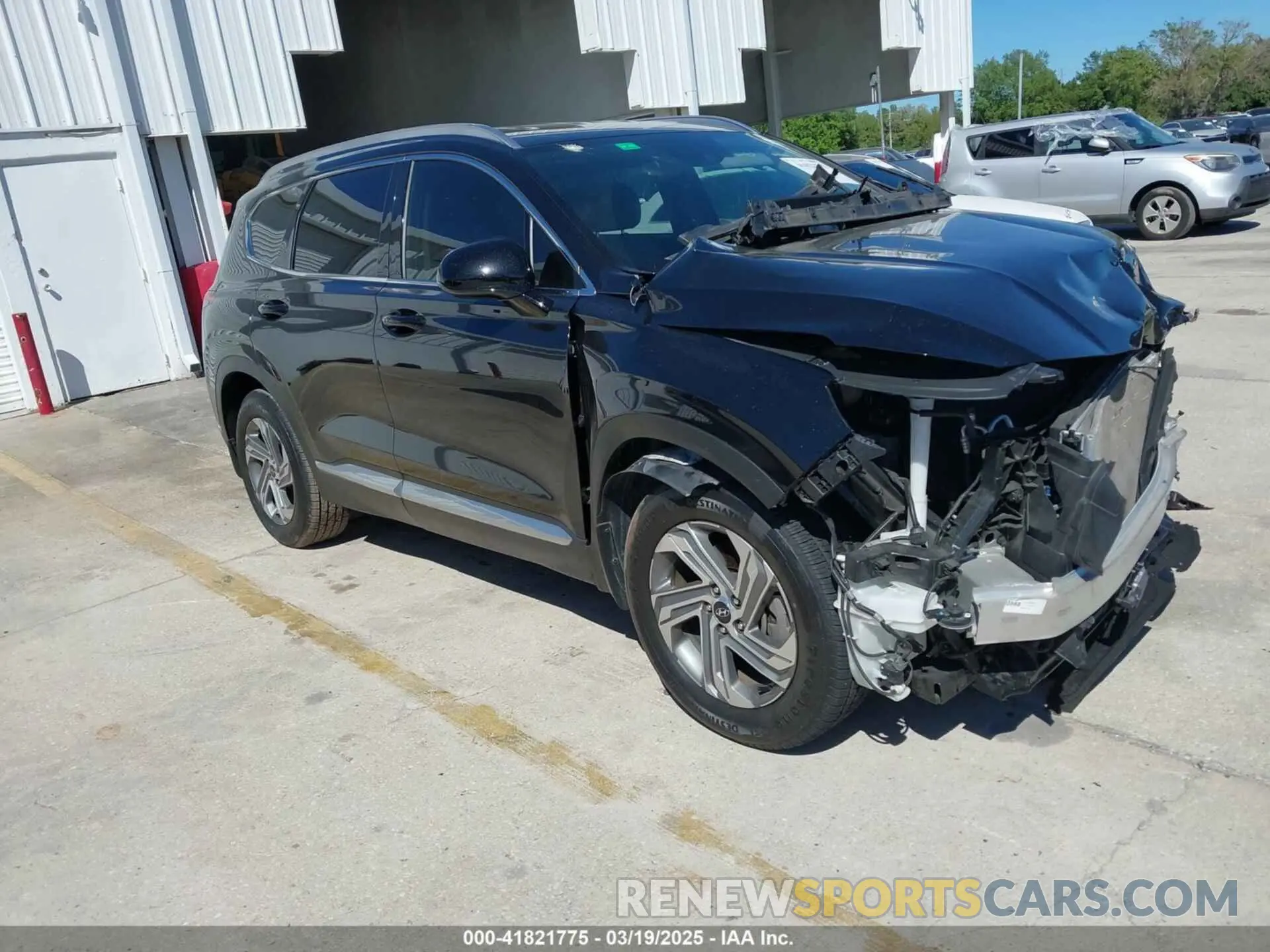 1 Photograph of a damaged car 5NMS24AJ9MH331876 HYUNDAI SANTA FE 2021