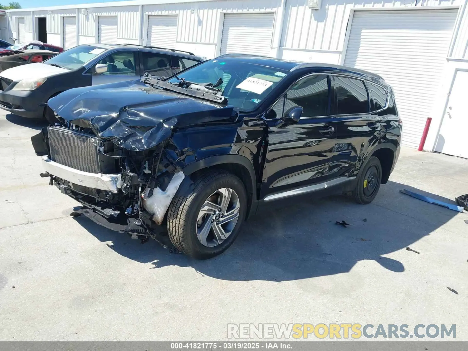 2 Photograph of a damaged car 5NMS24AJ9MH331876 HYUNDAI SANTA FE 2021