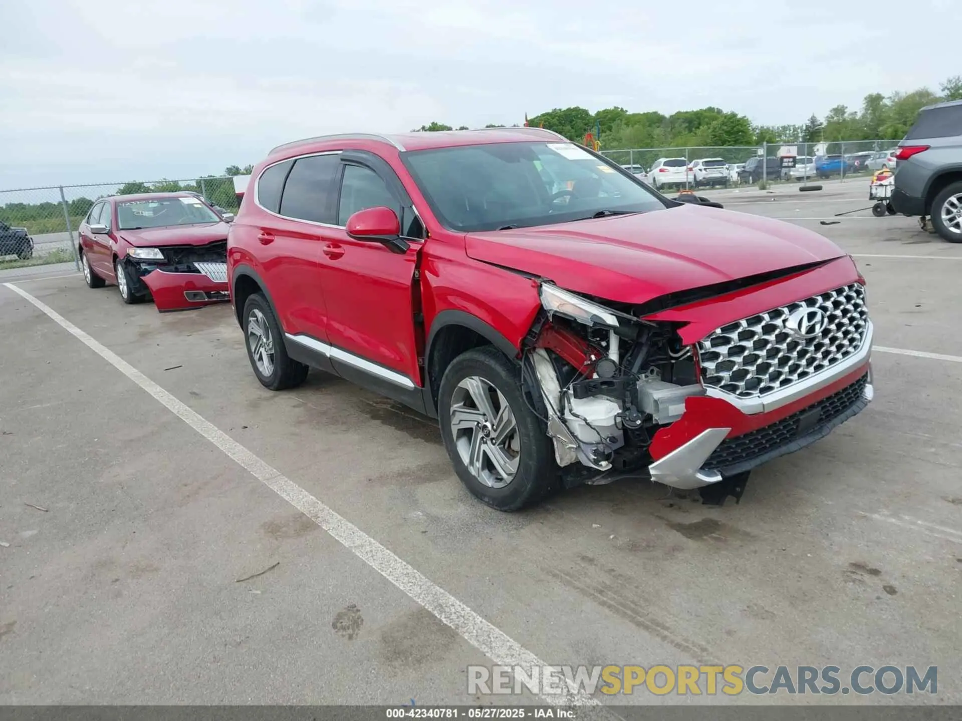 1 Photograph of a damaged car 5NMS2DAJ2MH321366 HYUNDAI SANTA FE 2021