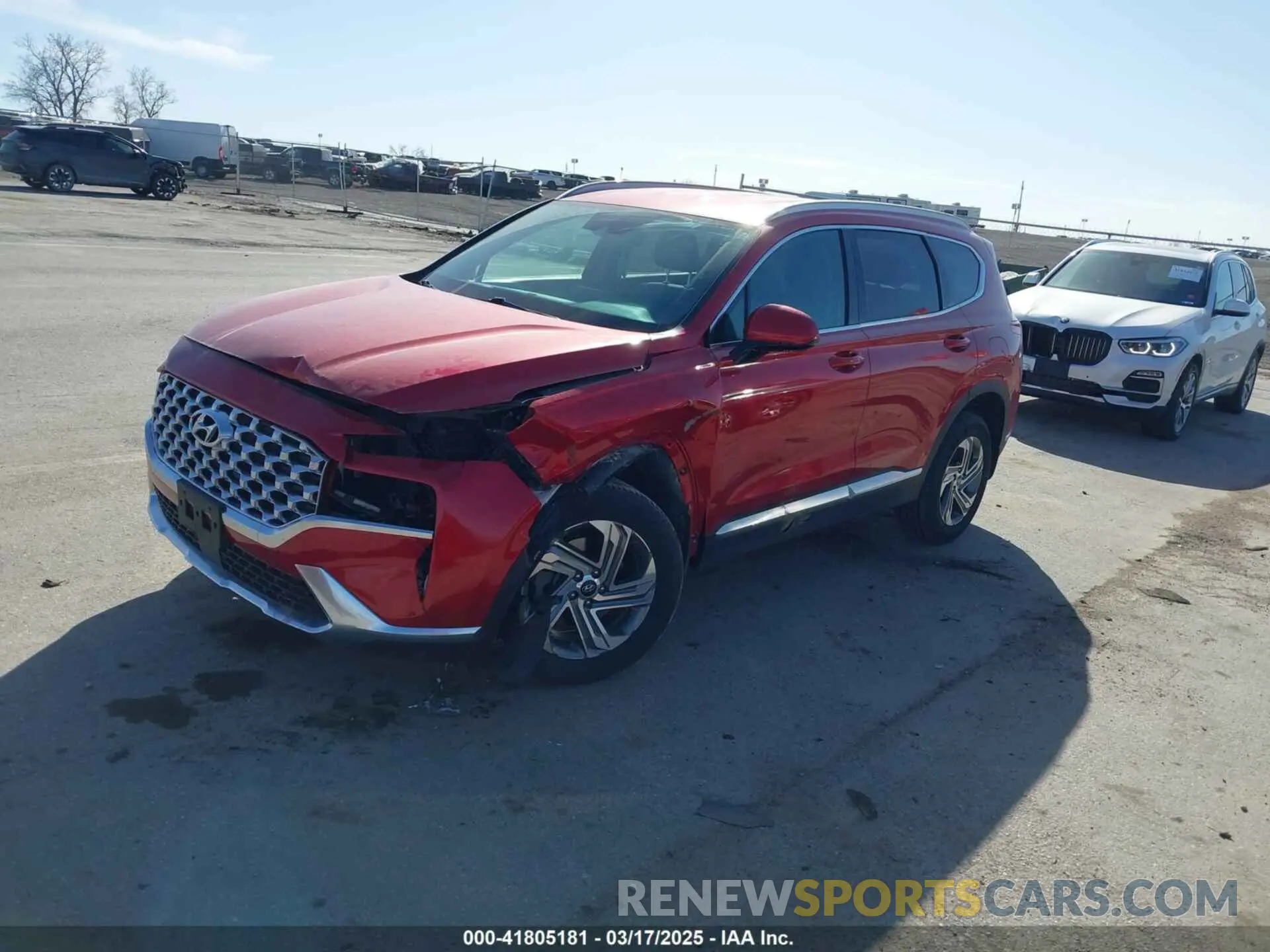 2 Photograph of a damaged car 5NMS2DAJ2MH348101 HYUNDAI SANTA FE 2021
