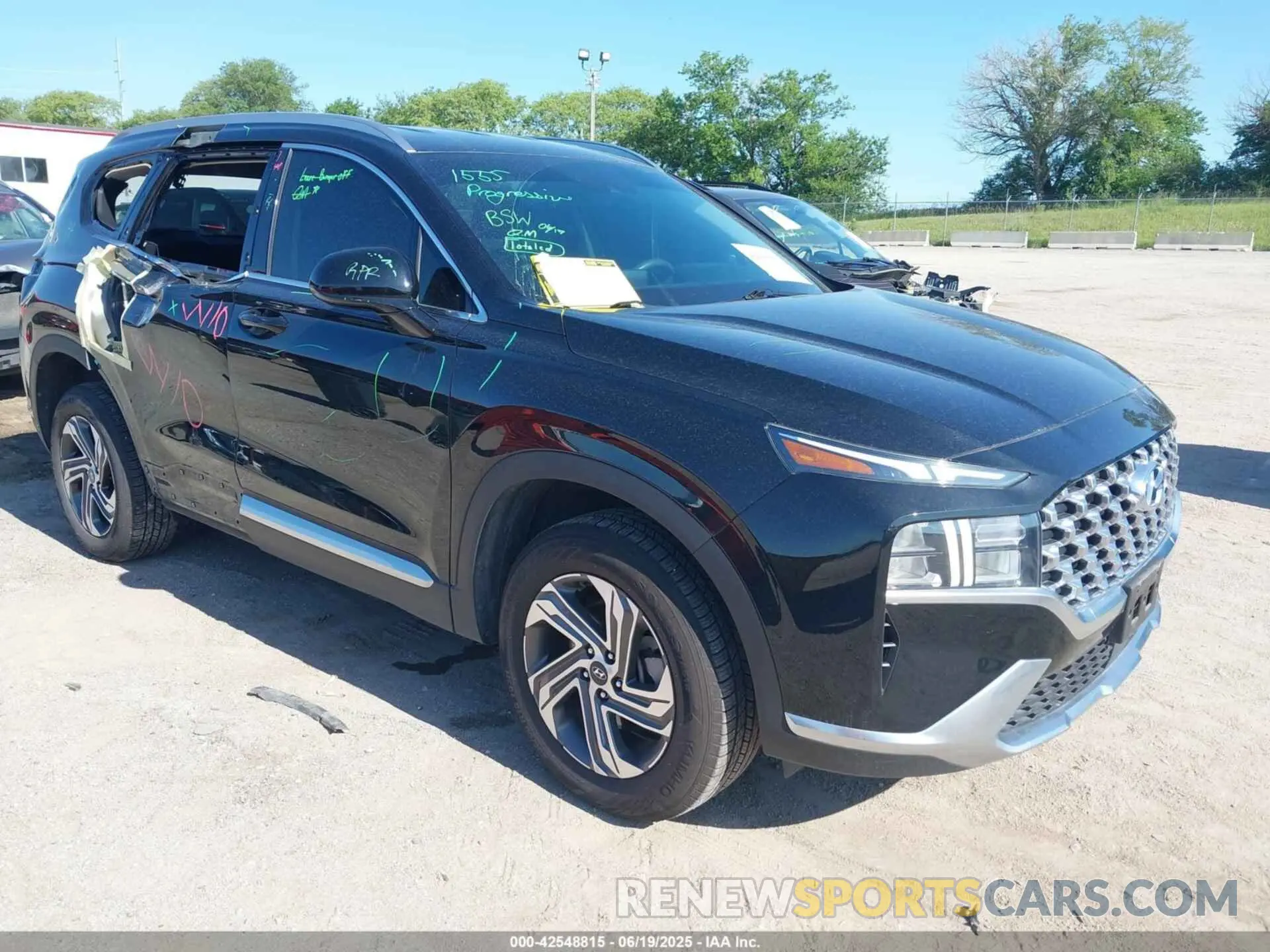 1 Photograph of a damaged car 5NMS2DAJ5MH314587 HYUNDAI SANTA FE 2021