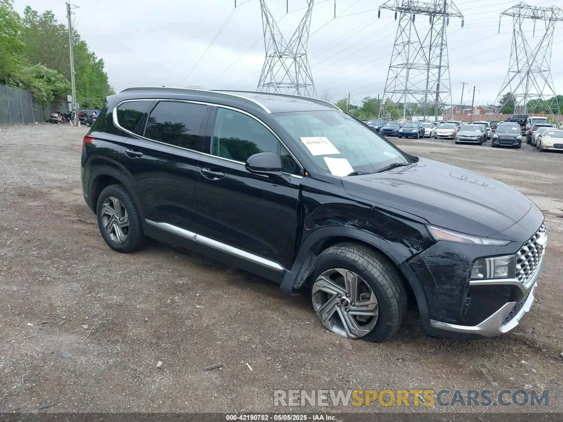 1 Photograph of a damaged car 5NMS2DAJ6MH332791 HYUNDAI SANTA FE 2021