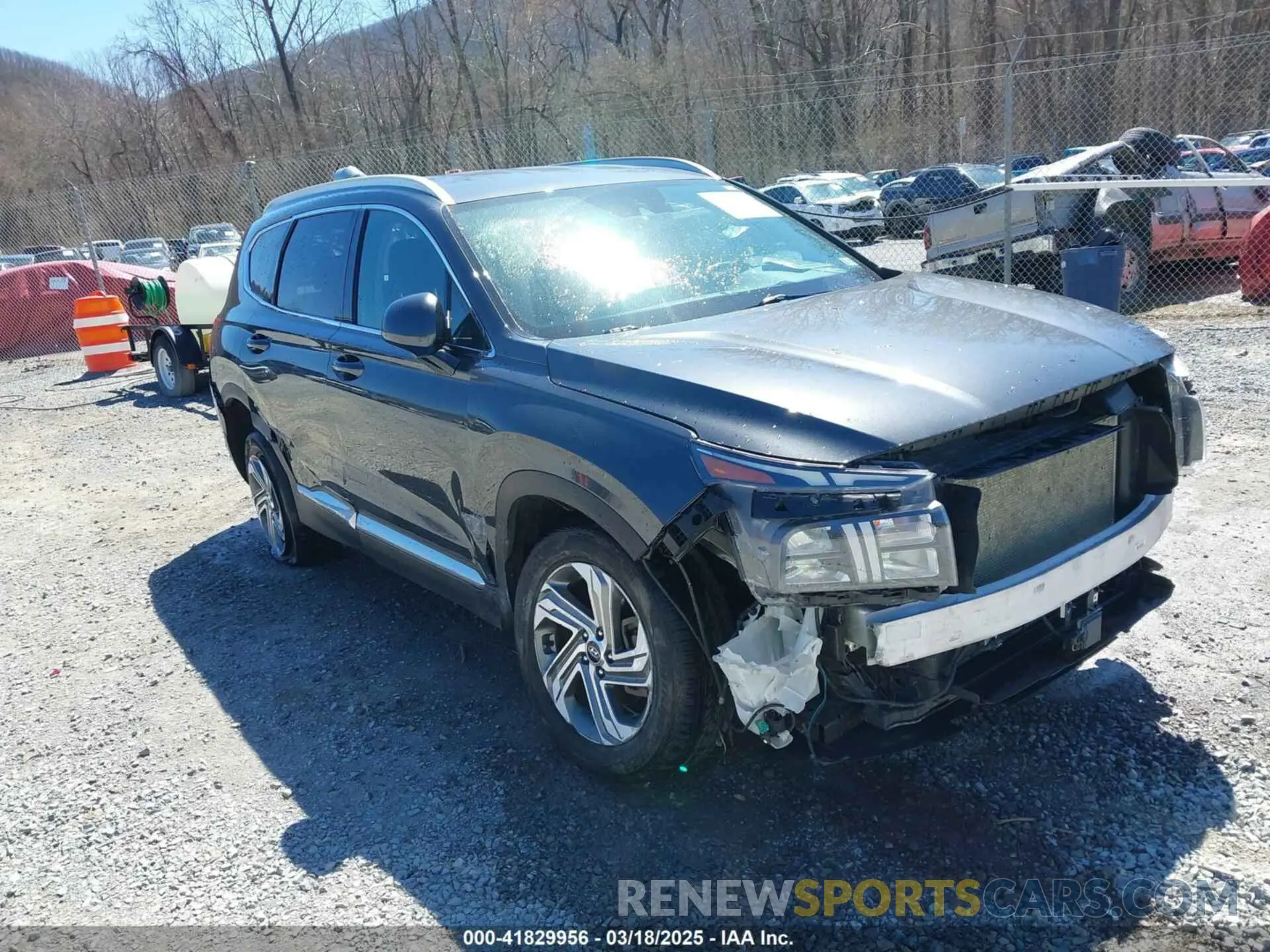 1 Photograph of a damaged car 5NMS2DAJ6MH346514 HYUNDAI SANTA FE 2021